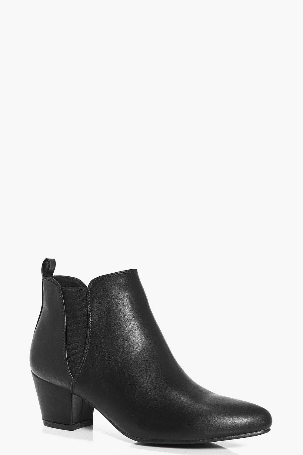 low block heel chelsea boots