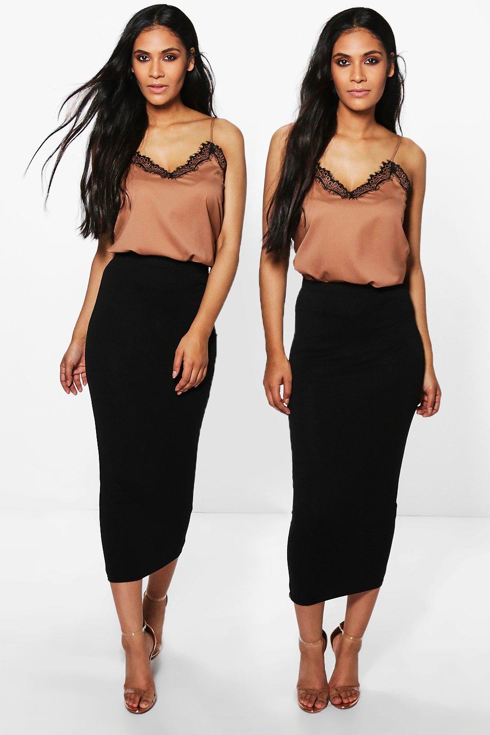 longline midi skirt