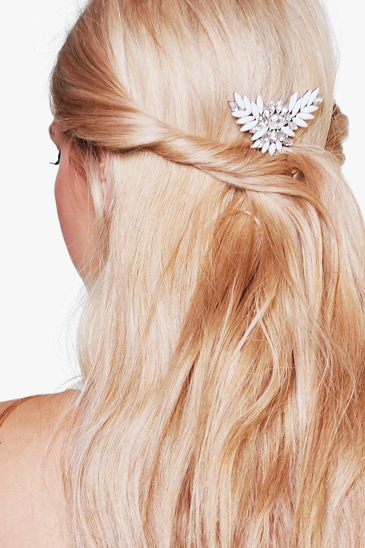 Eloise Bridal Decorative Hair Clip Boohoo