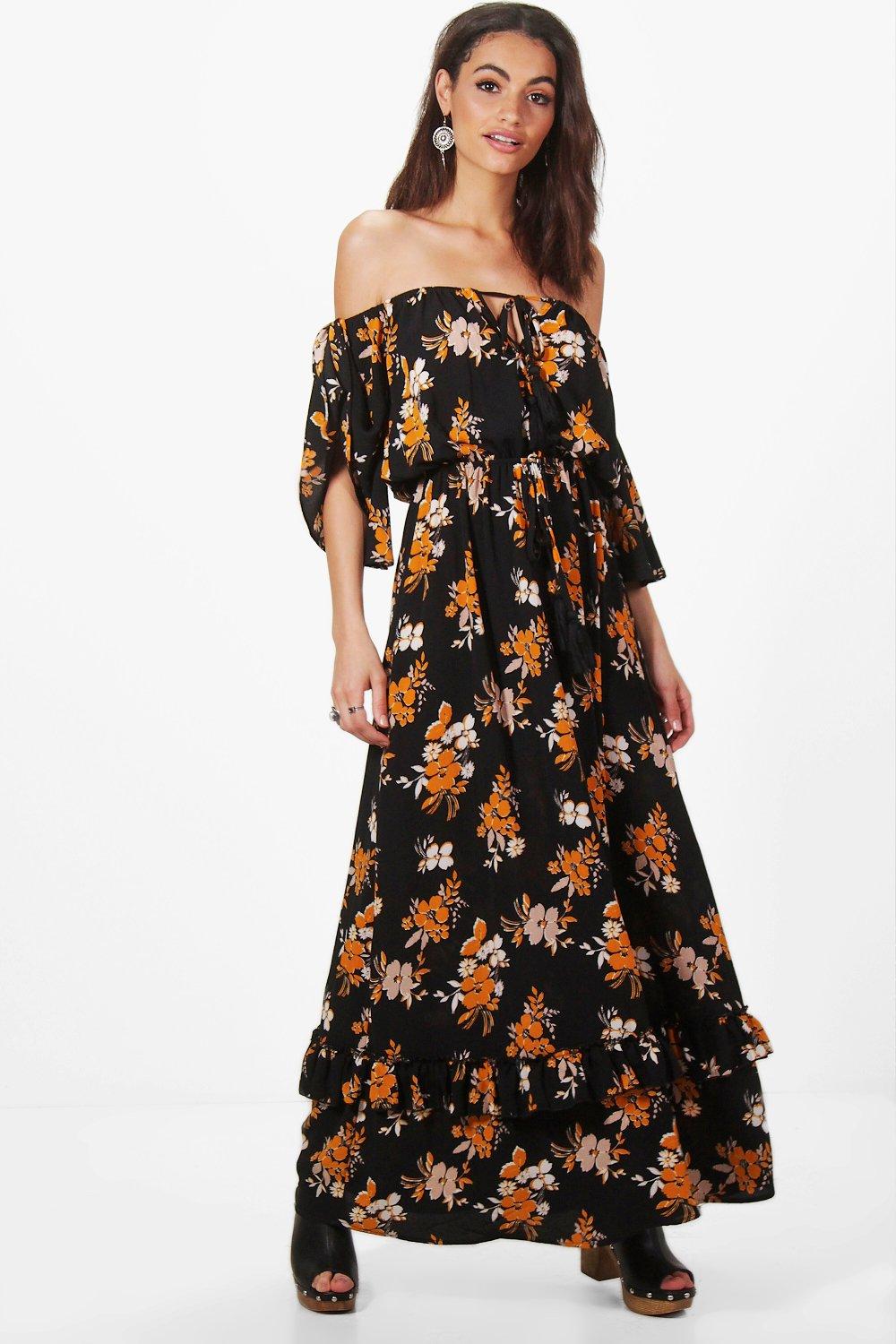 hollie floral maxi dress