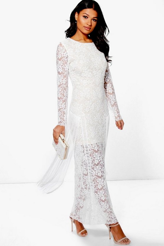 Boutique Georg Lace and Tassle Maxi Dress