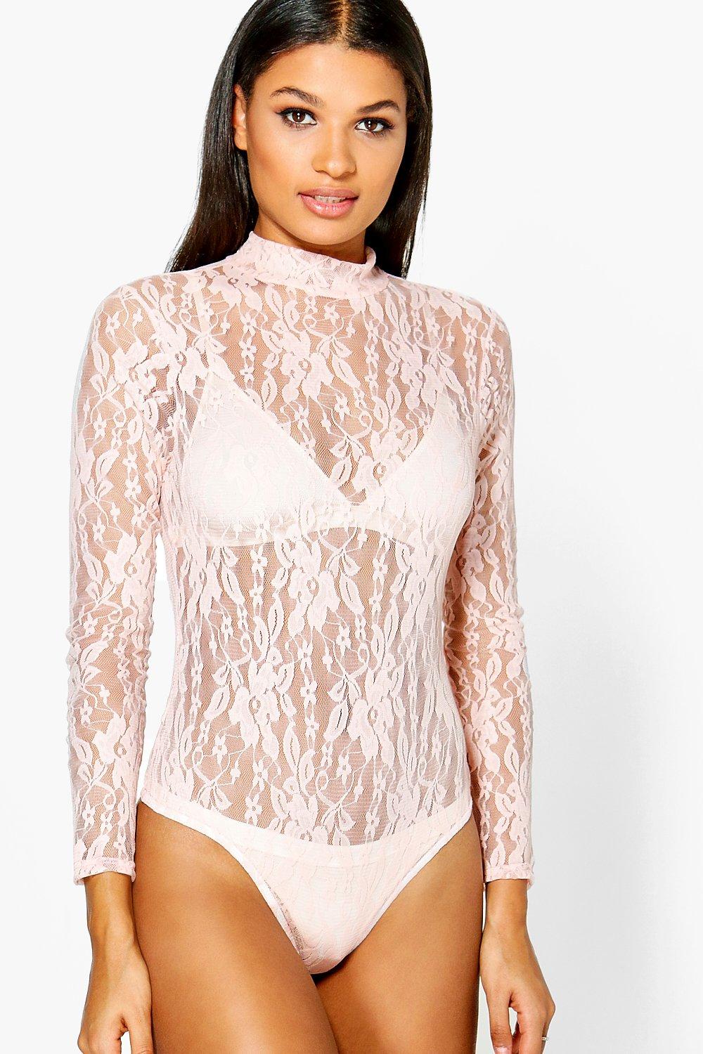 boohoo long sleeve bodysuit