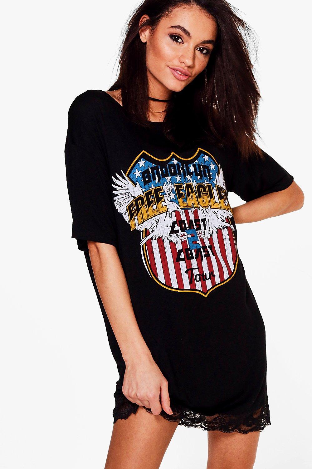 band t shirt dress plus size