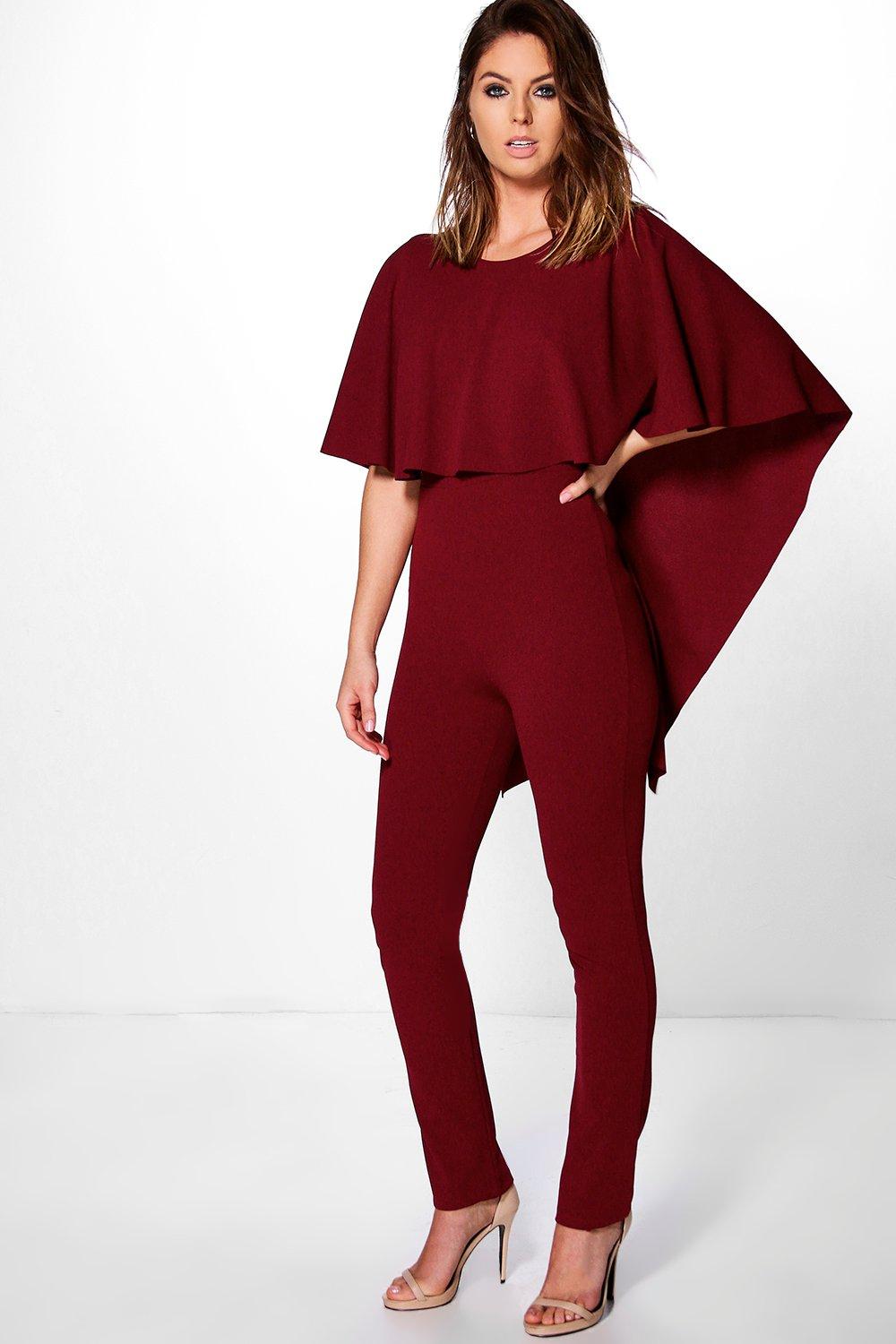 boohoo cape jumpsuit