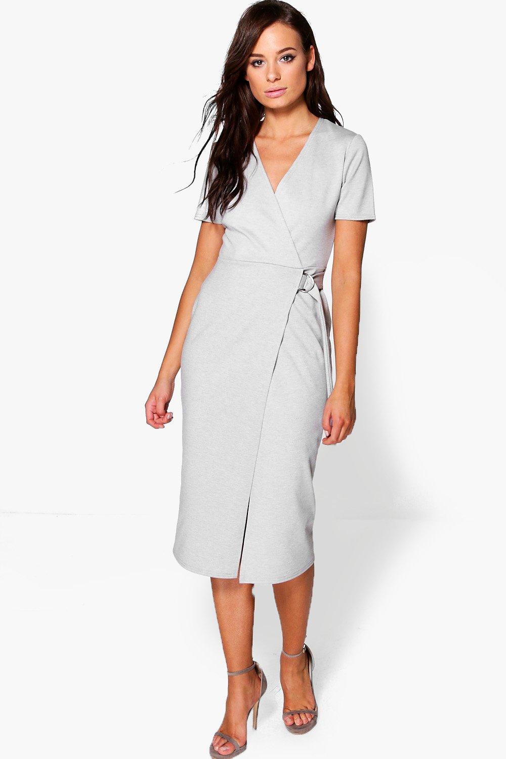 tailored wrap dress