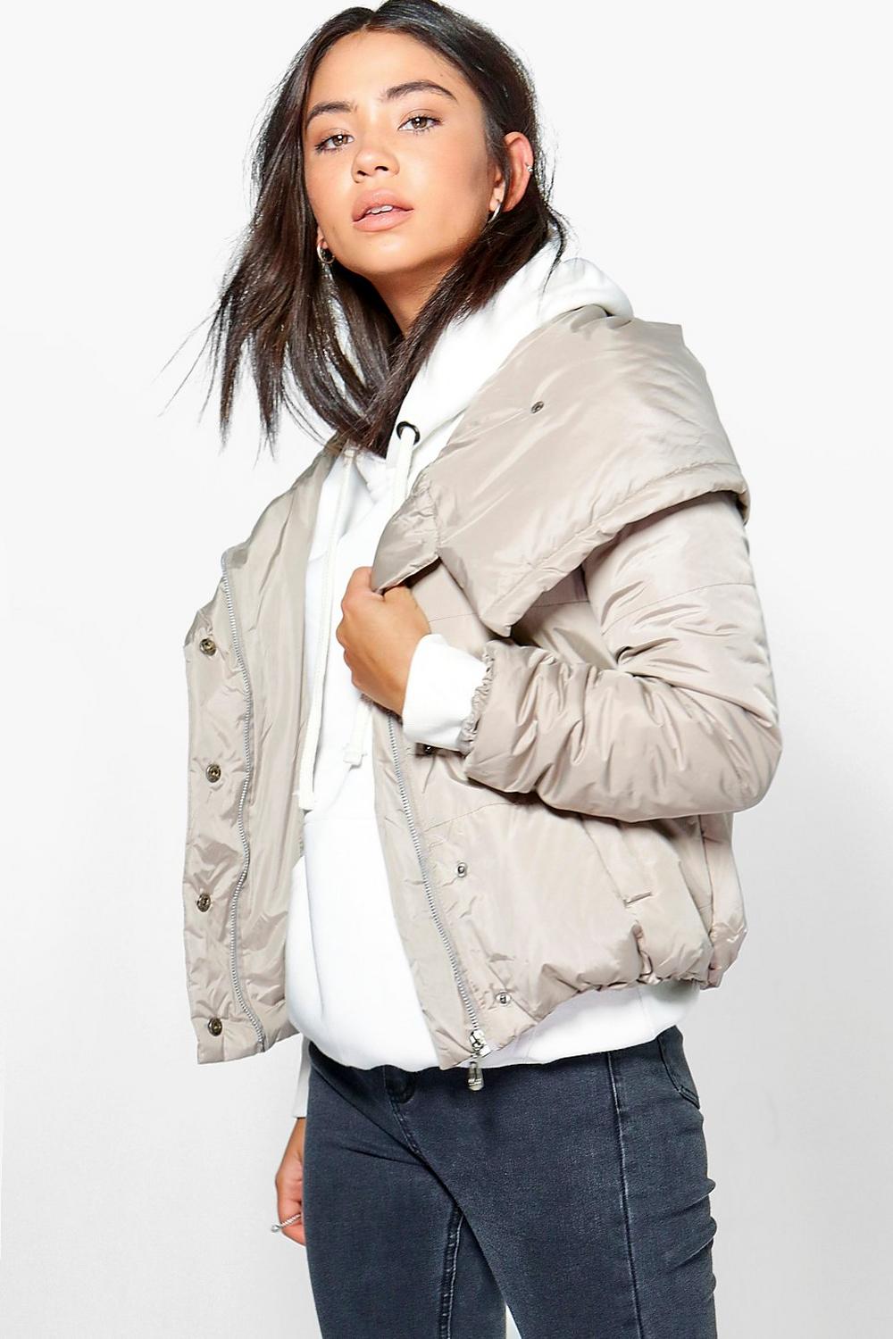 Boohoo Womens Florence Crop Padded Jacket | eBay