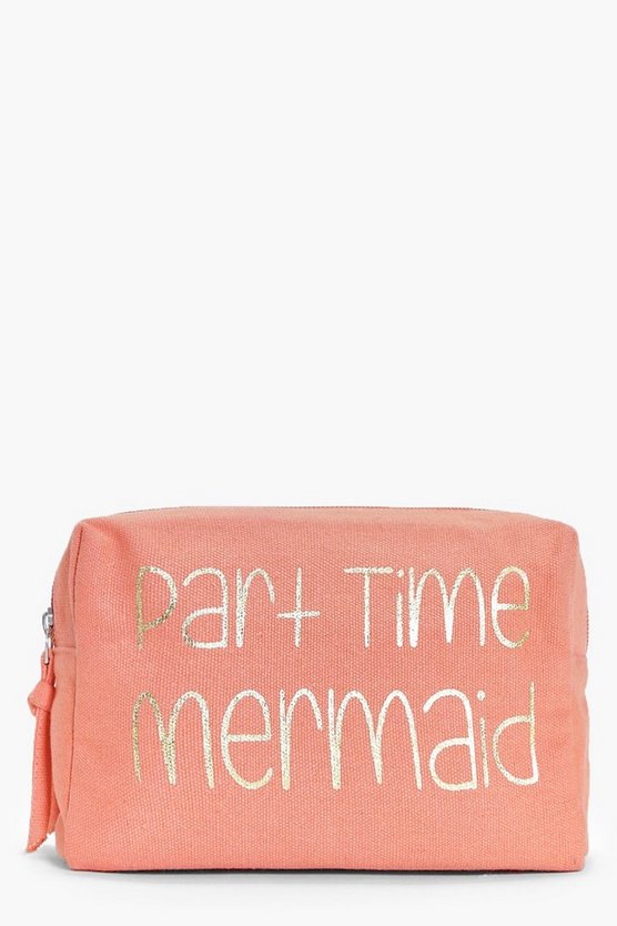 Part Time Mermaid Structured Make Up Bag
