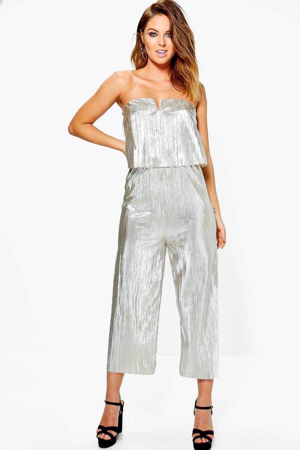 crinkle jumpsuit culotte
