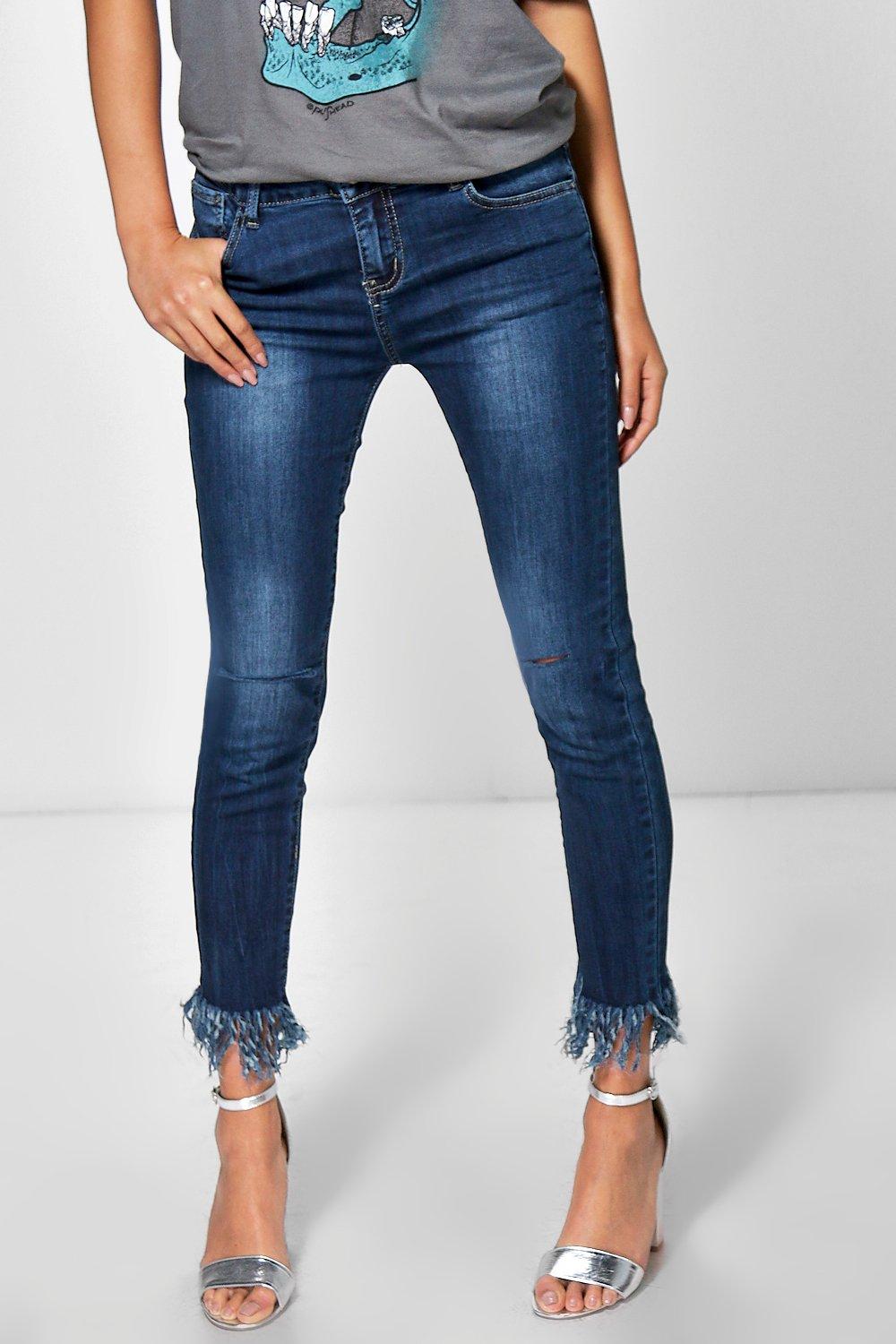 fray skinny jeans