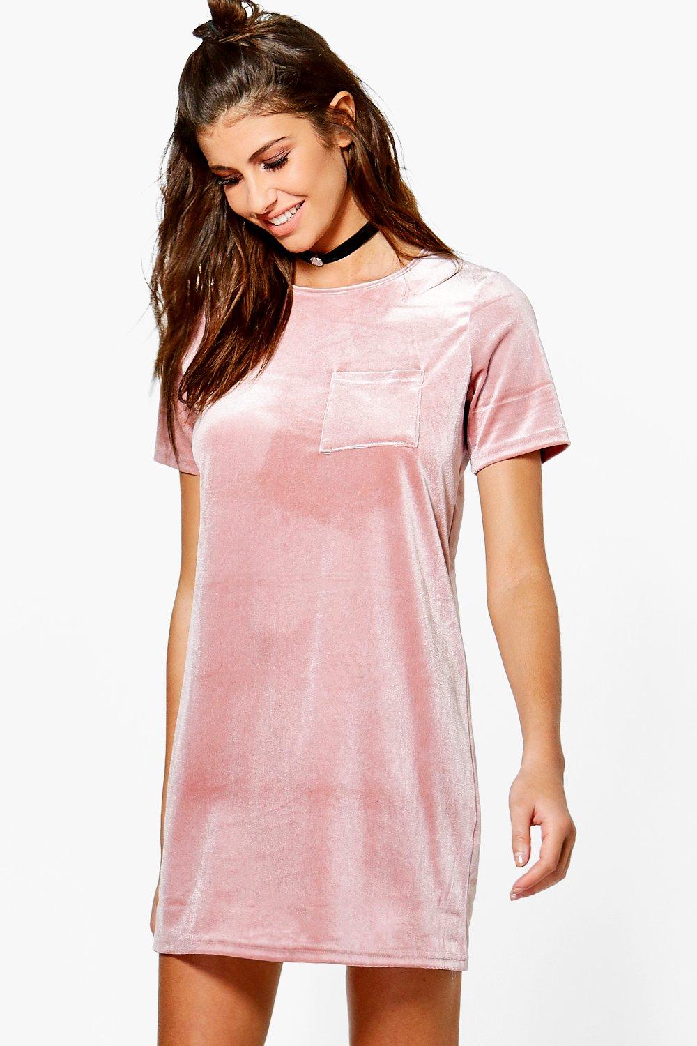 velvet tee shirt dress