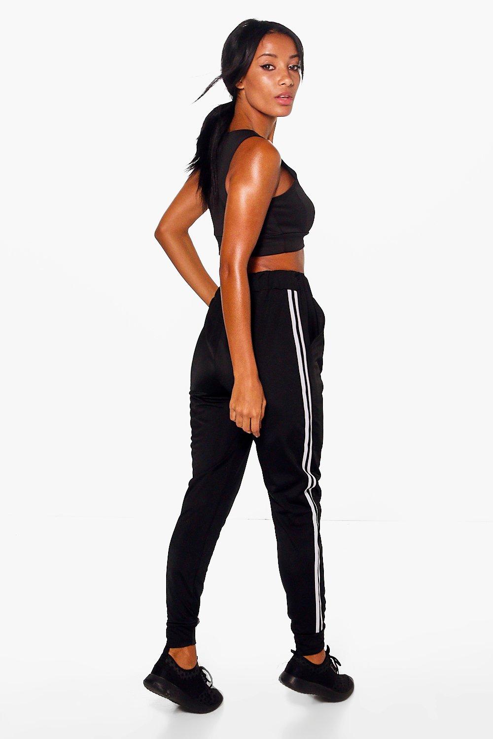 muscle fit tracksuit bottoms