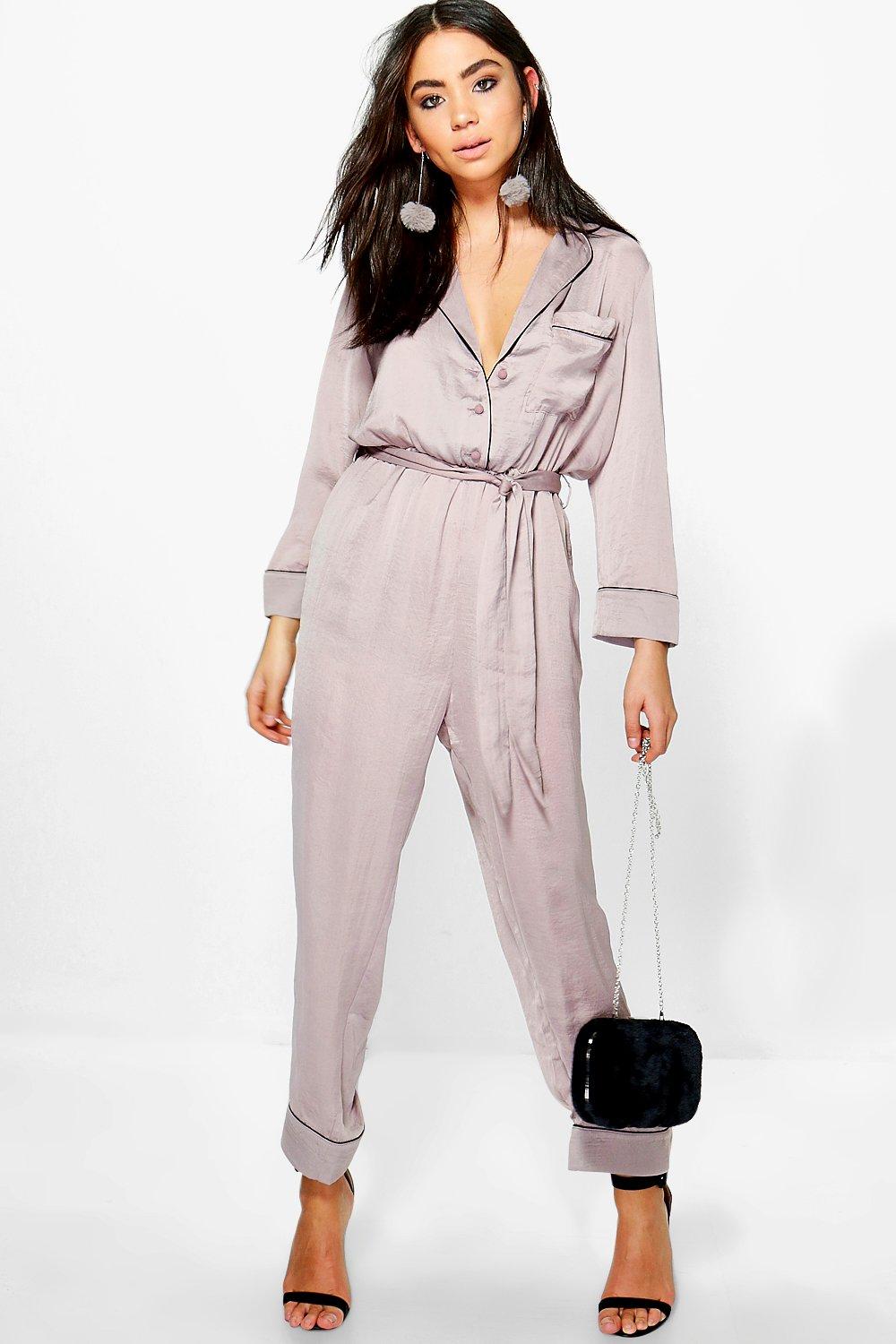 jumpsuit long sleeve wide leg