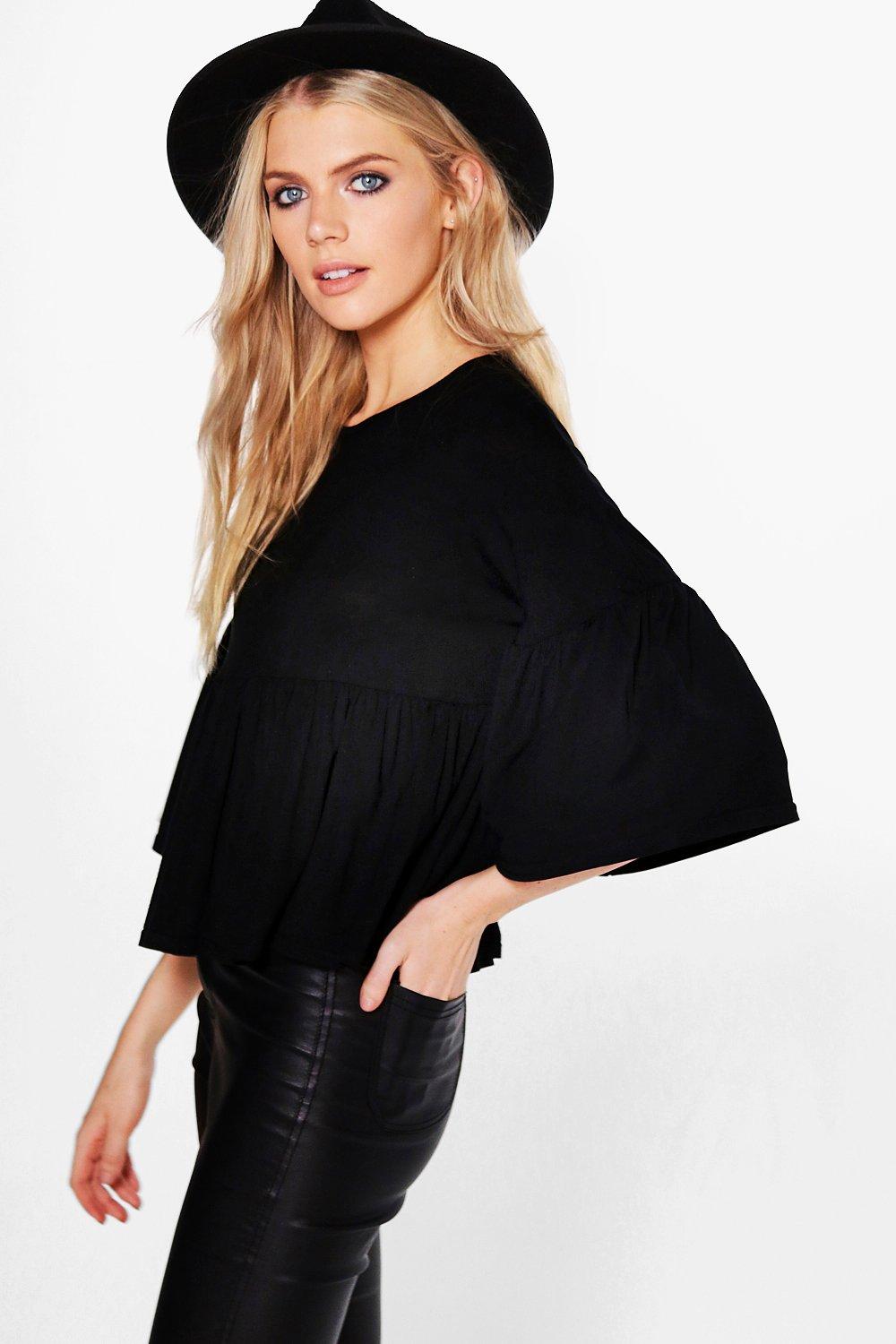 boohoo frill top