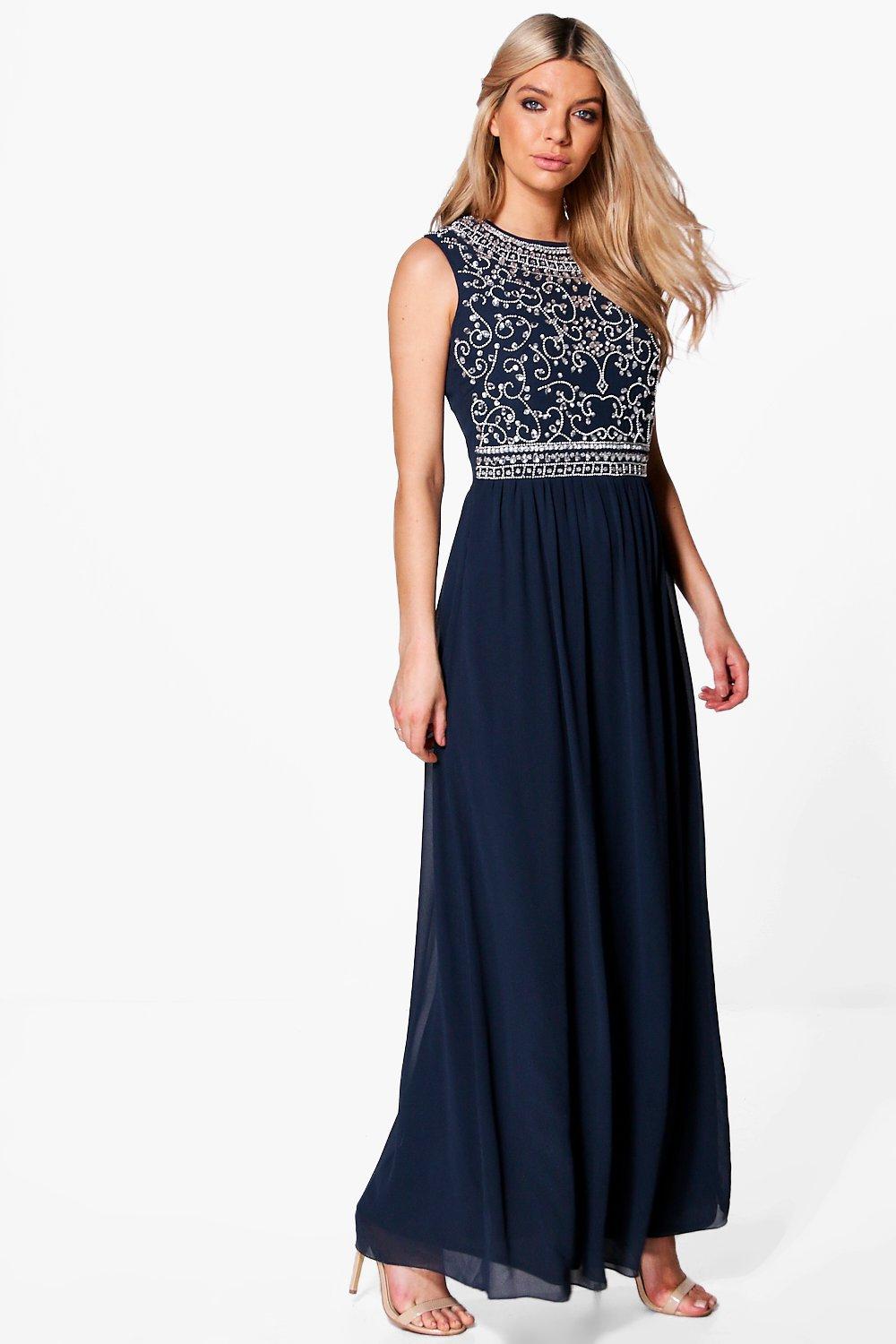 boutique embellished maxi dress