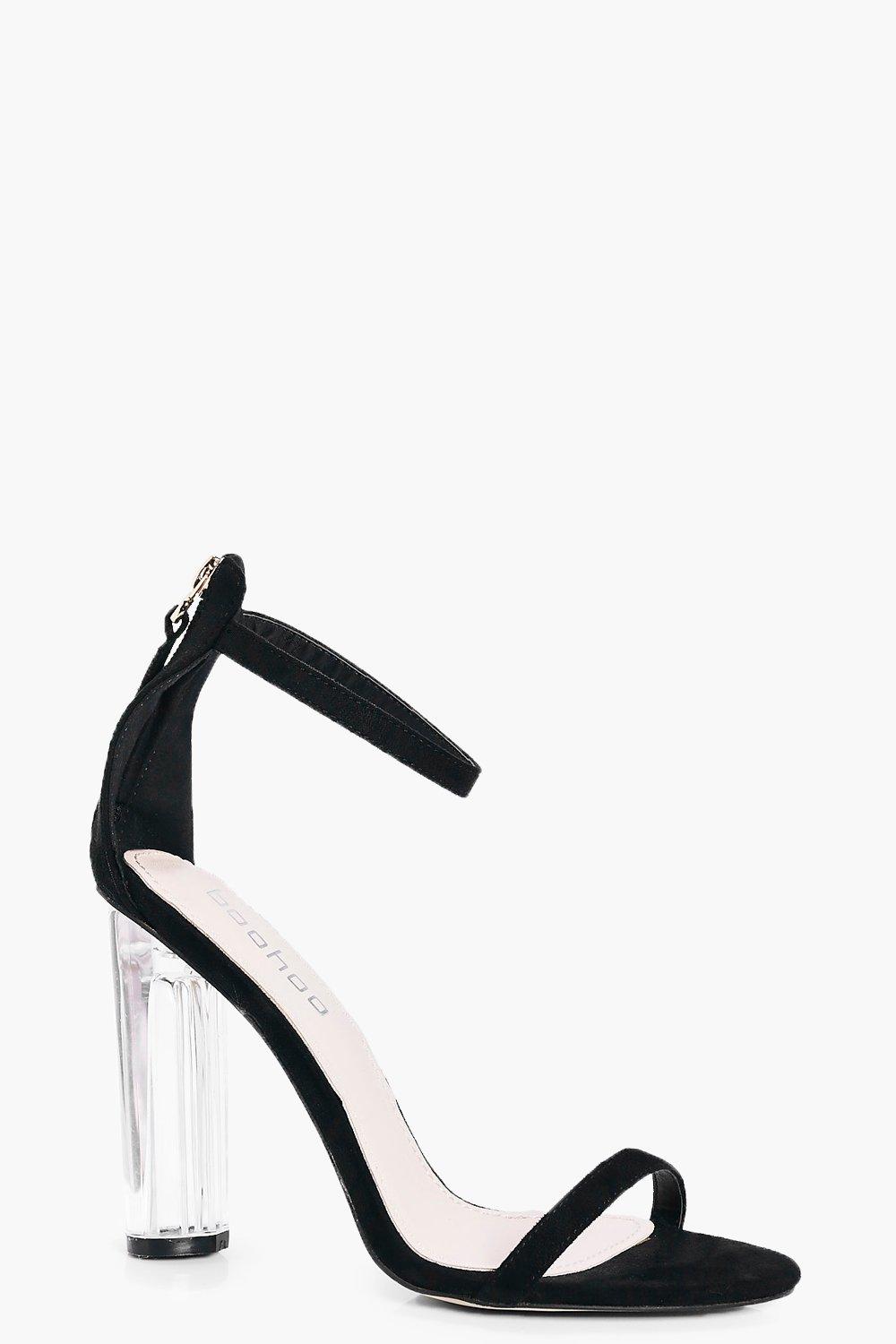 boohoo clear heels