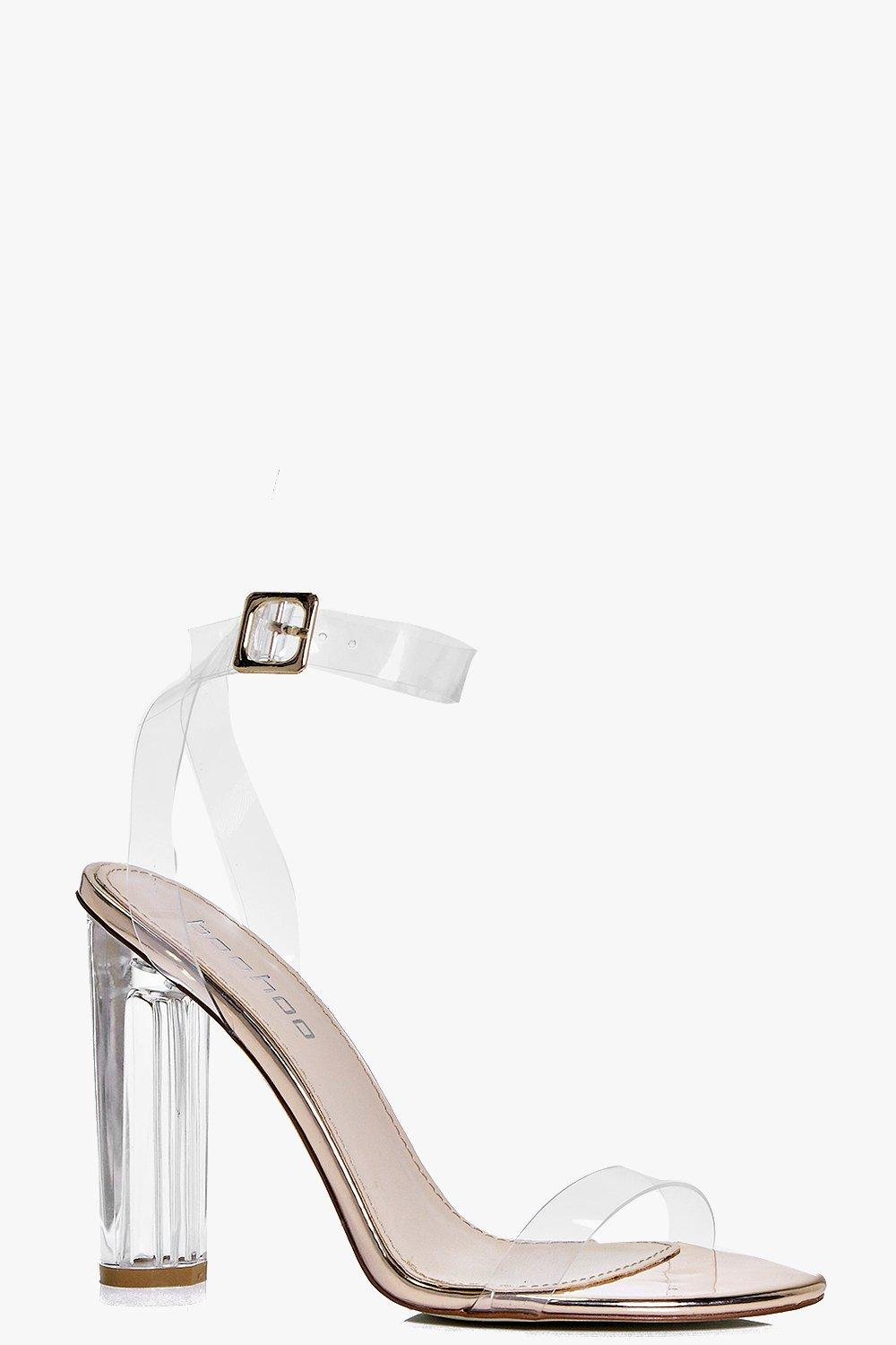 boohoo clear heels