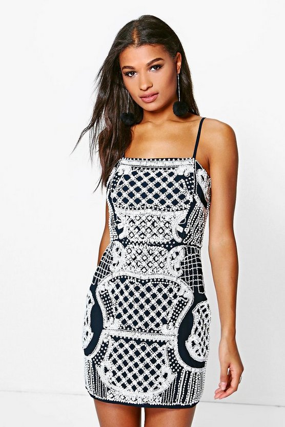 Boutique Reanne Embellished Bodycon Dress
