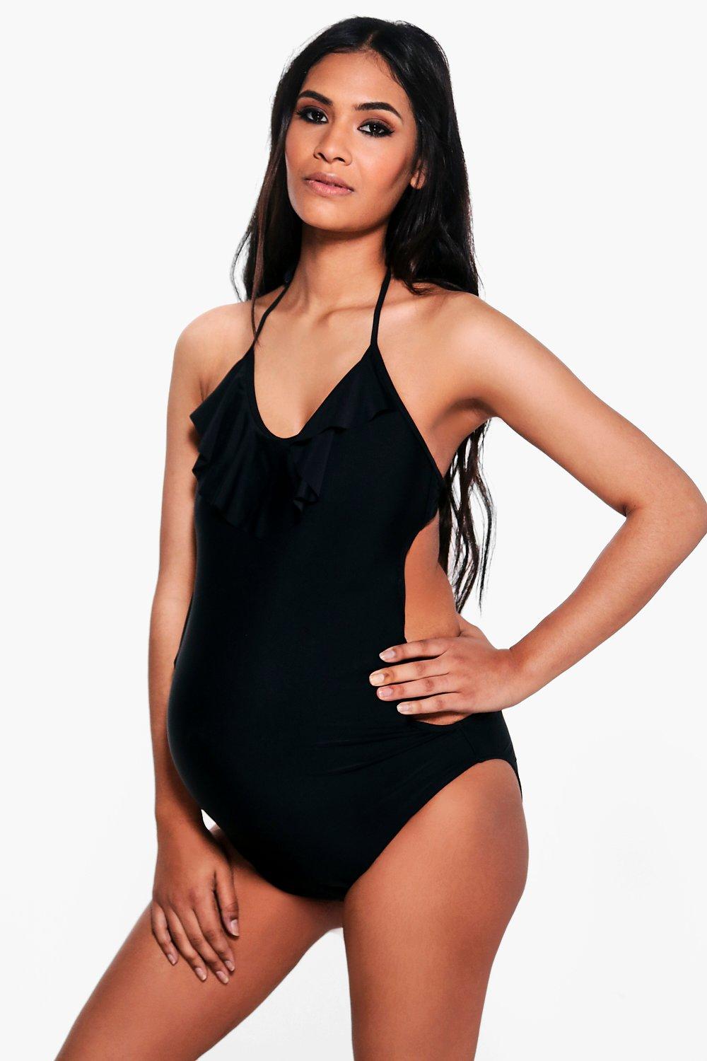 cut out maternity swimwear