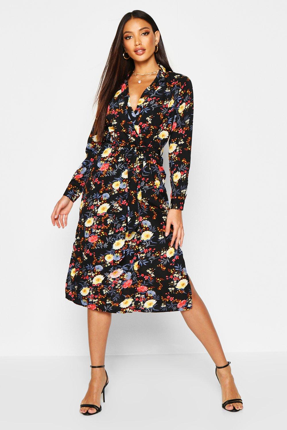 boohoo maxi shirt dress