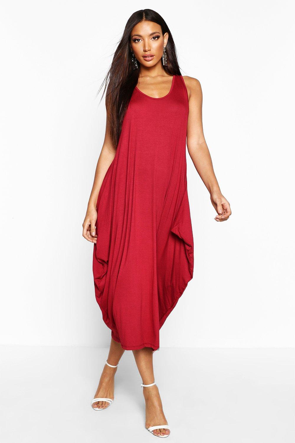 boohoo racer back maxi dress