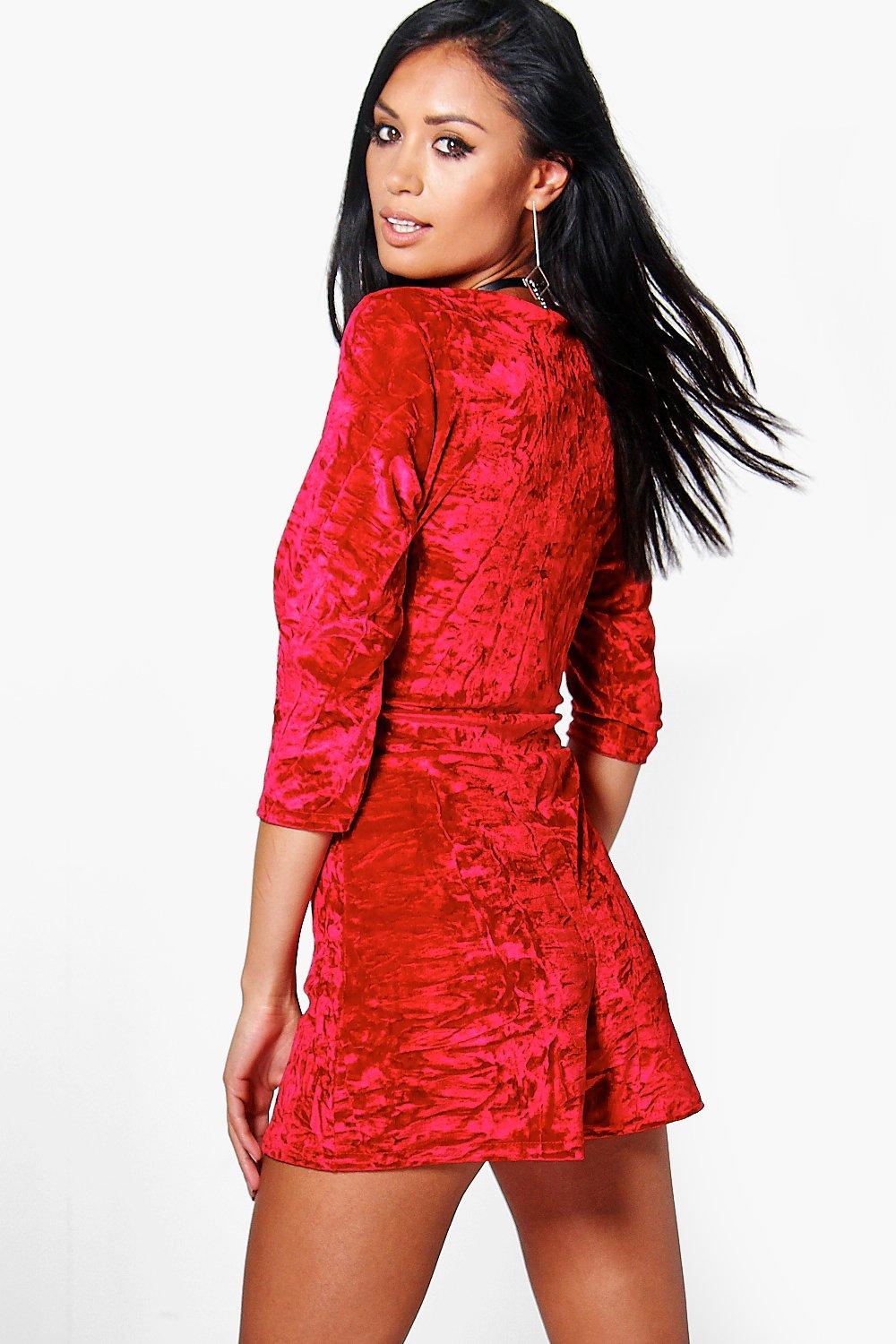 crushed velvet playsuit