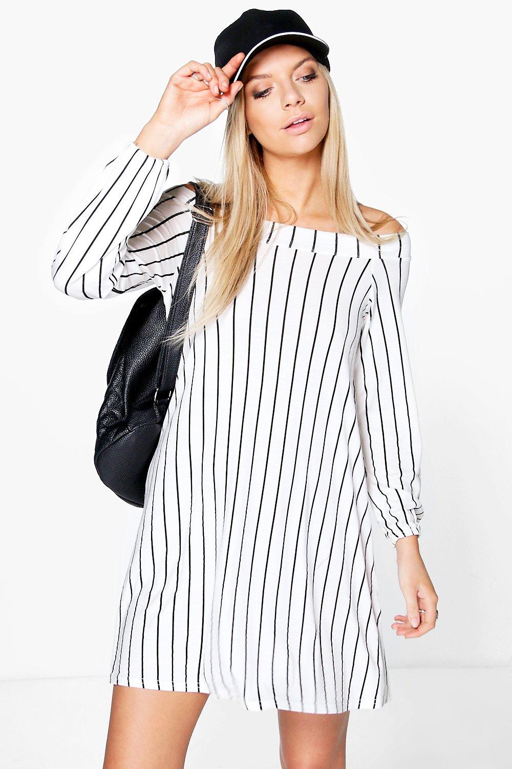 off white swing dress