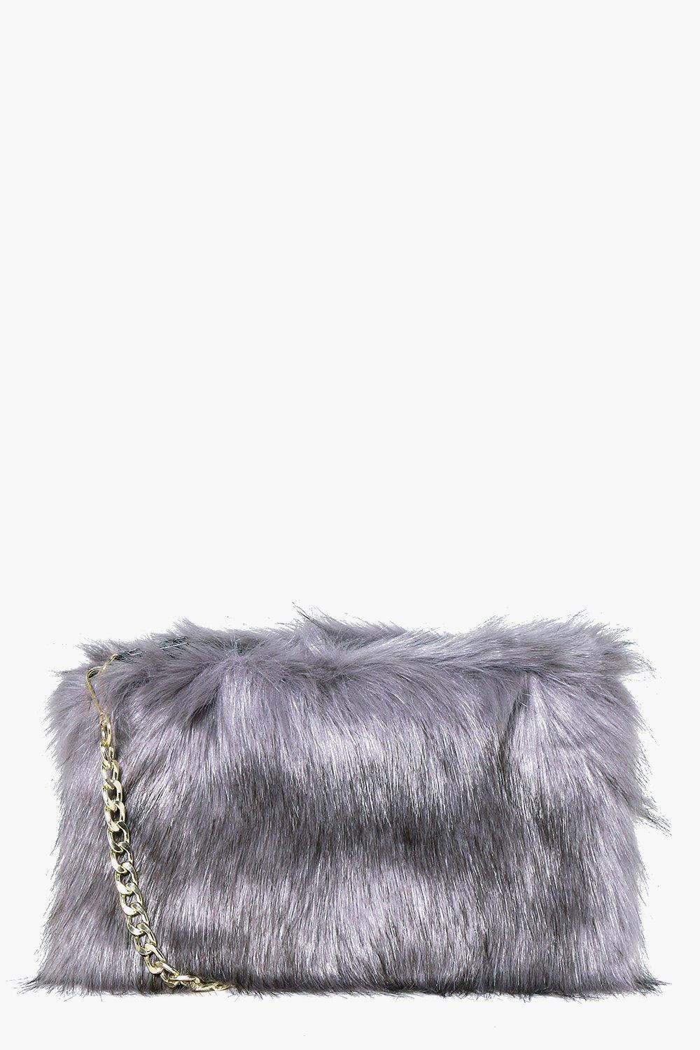 fur crossbody purse