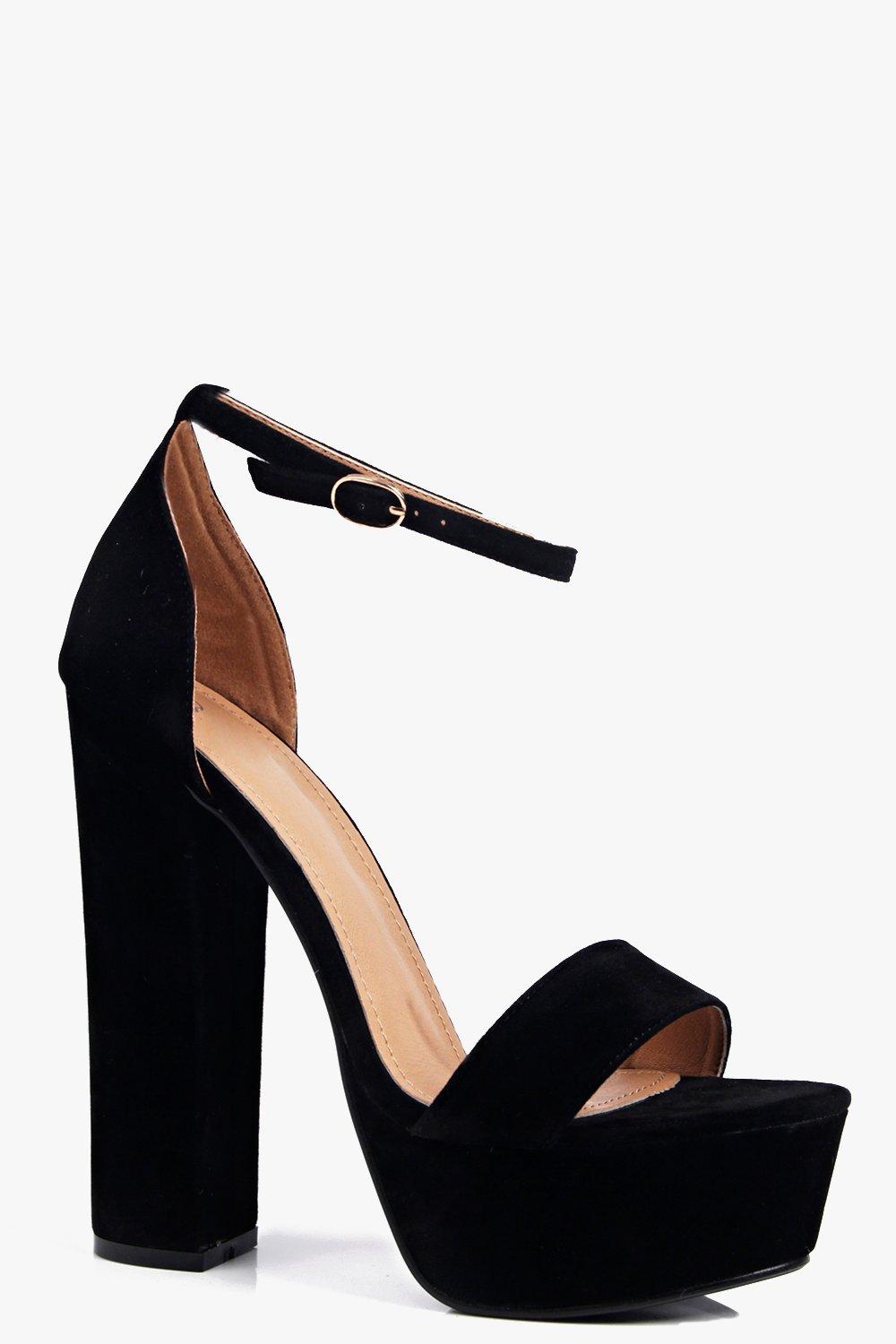 black heels boohoo