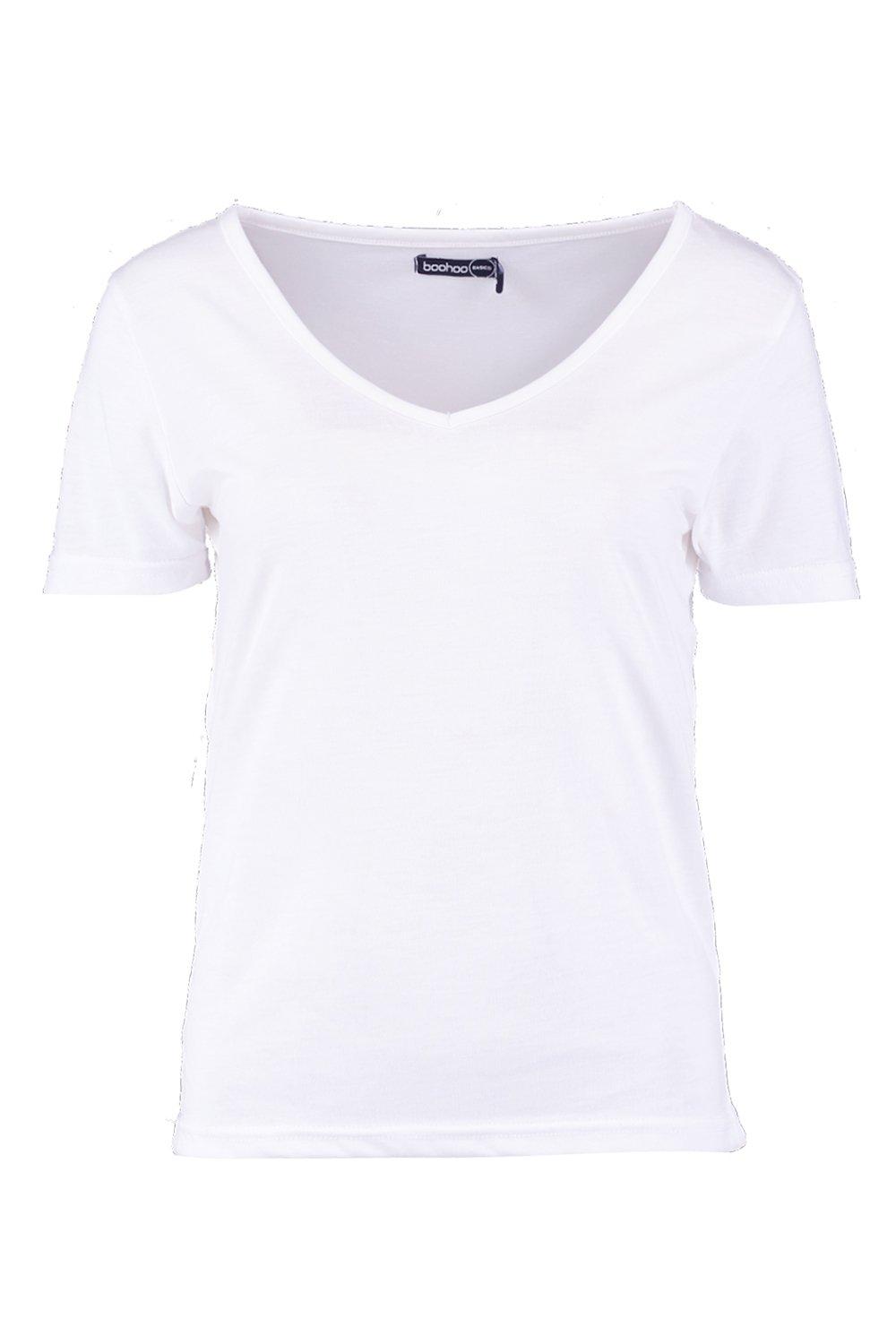 white v neck t shirt