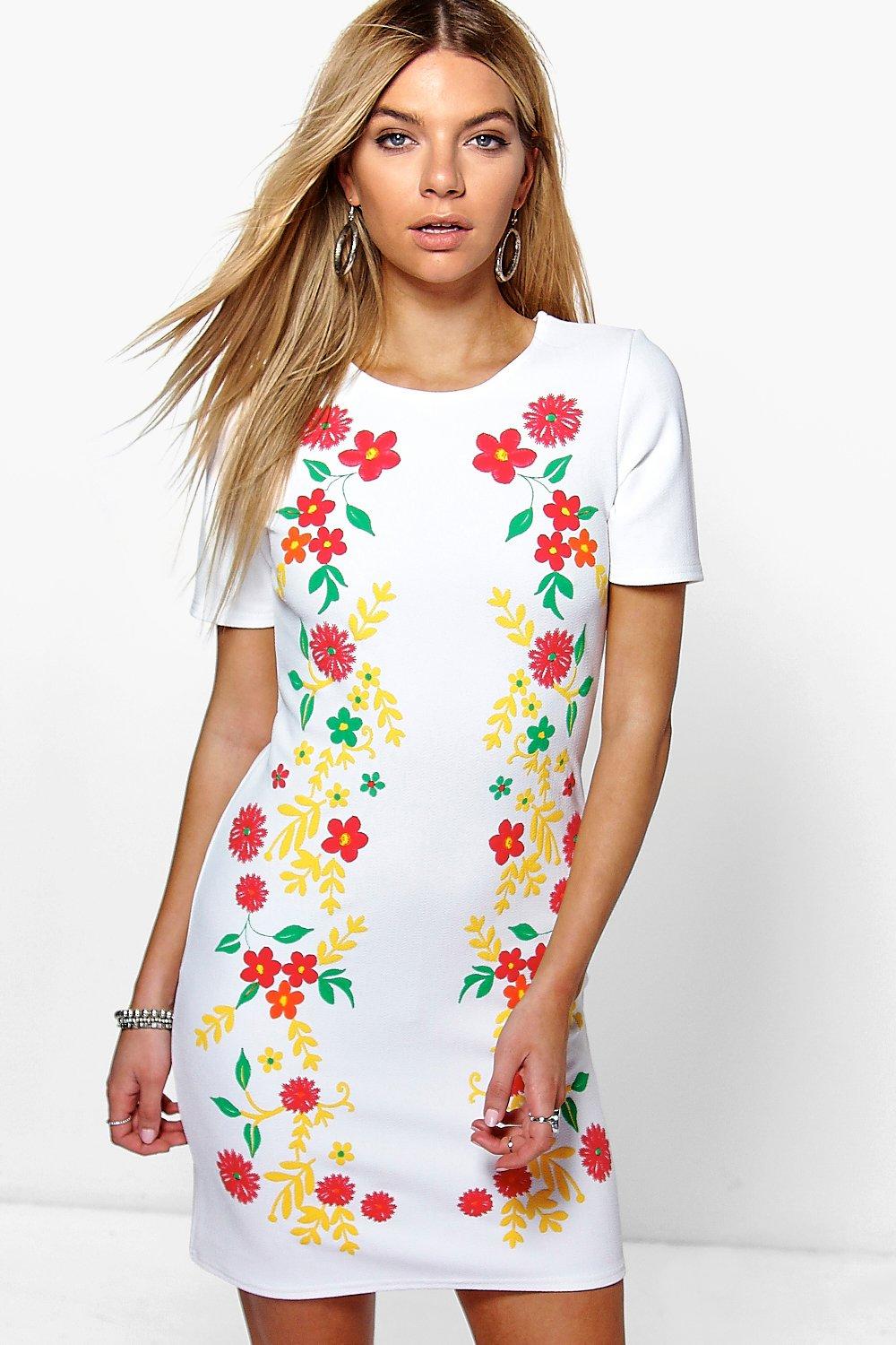 flower shift dress