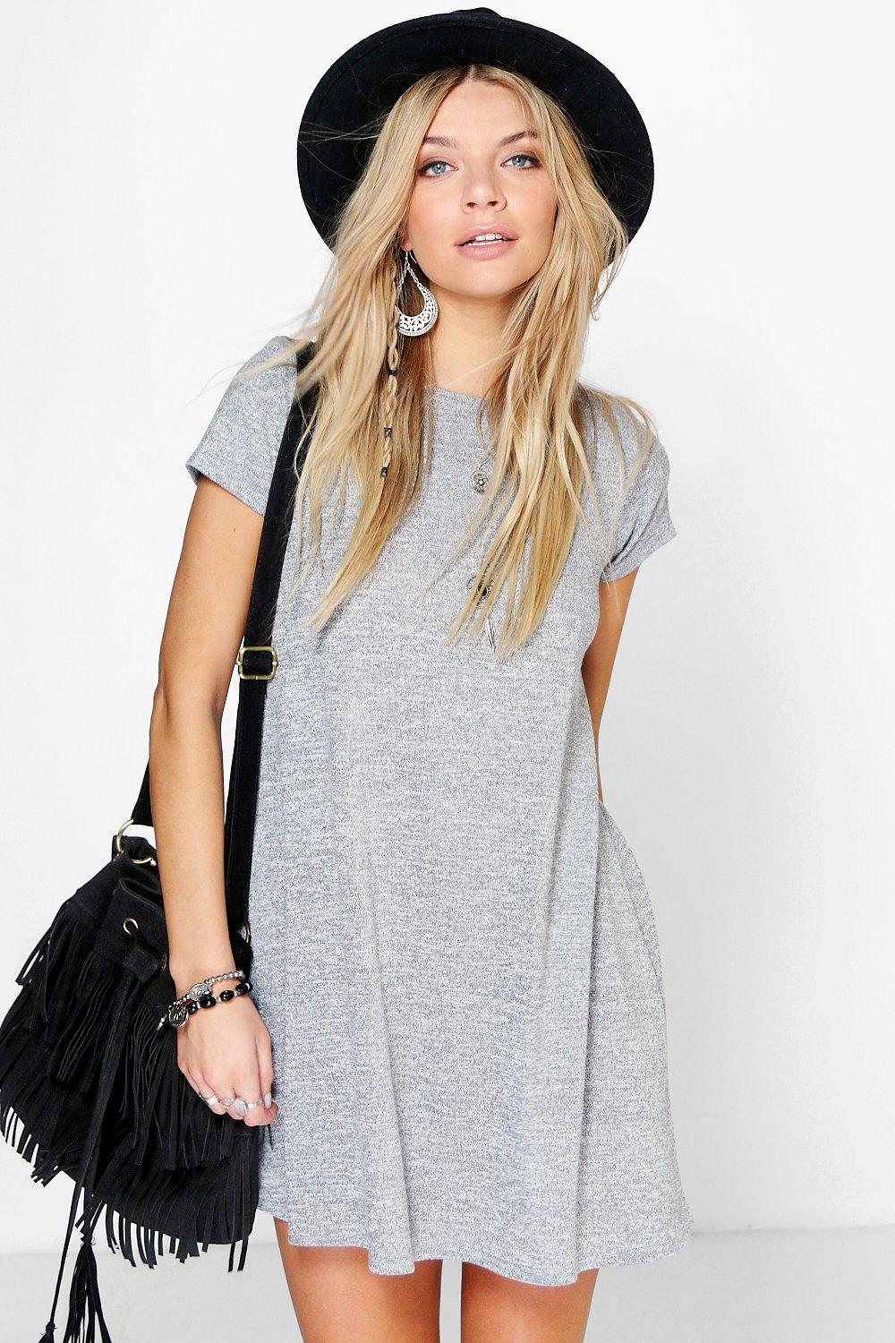 short sleeve knit dress