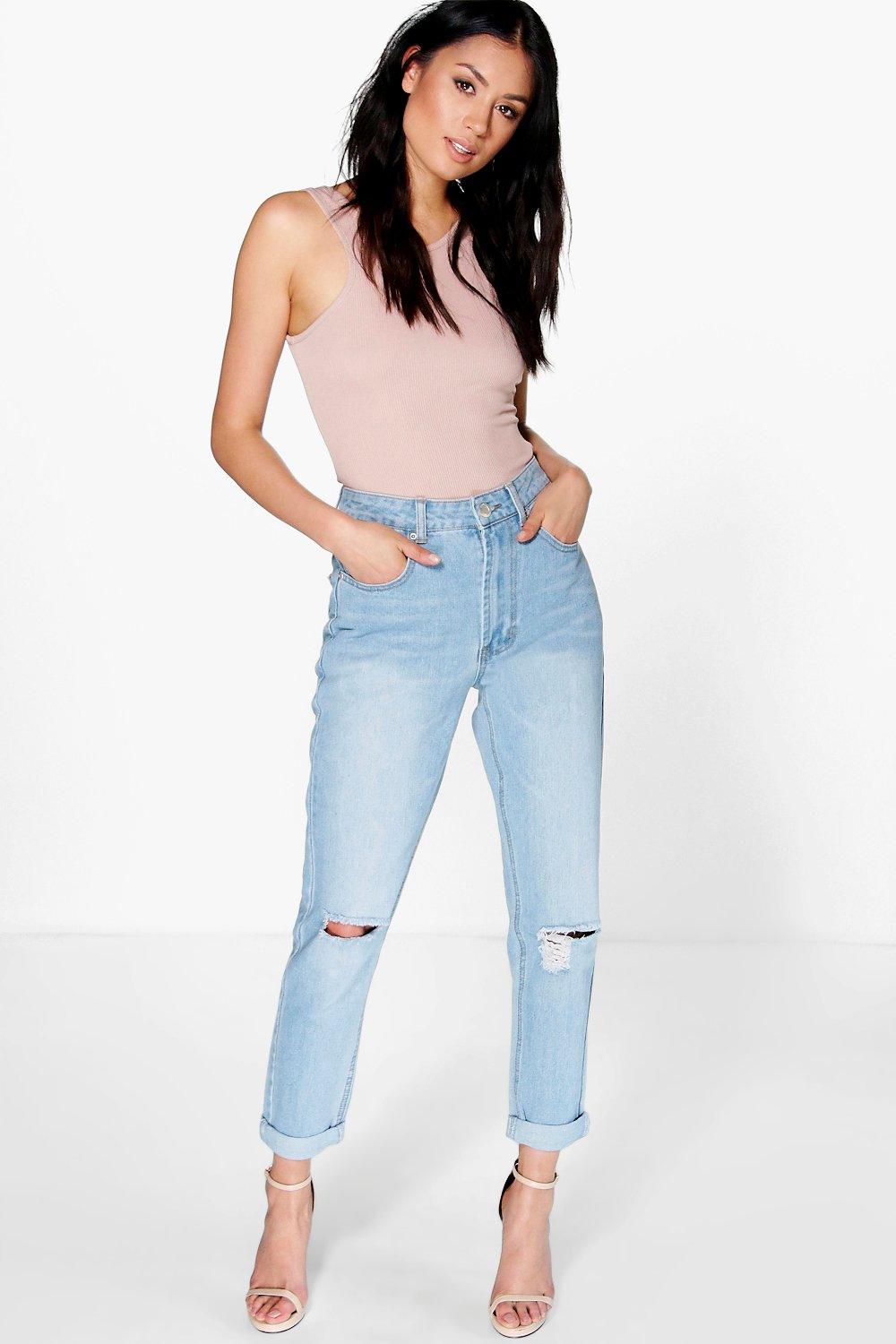 high waist mum jeans