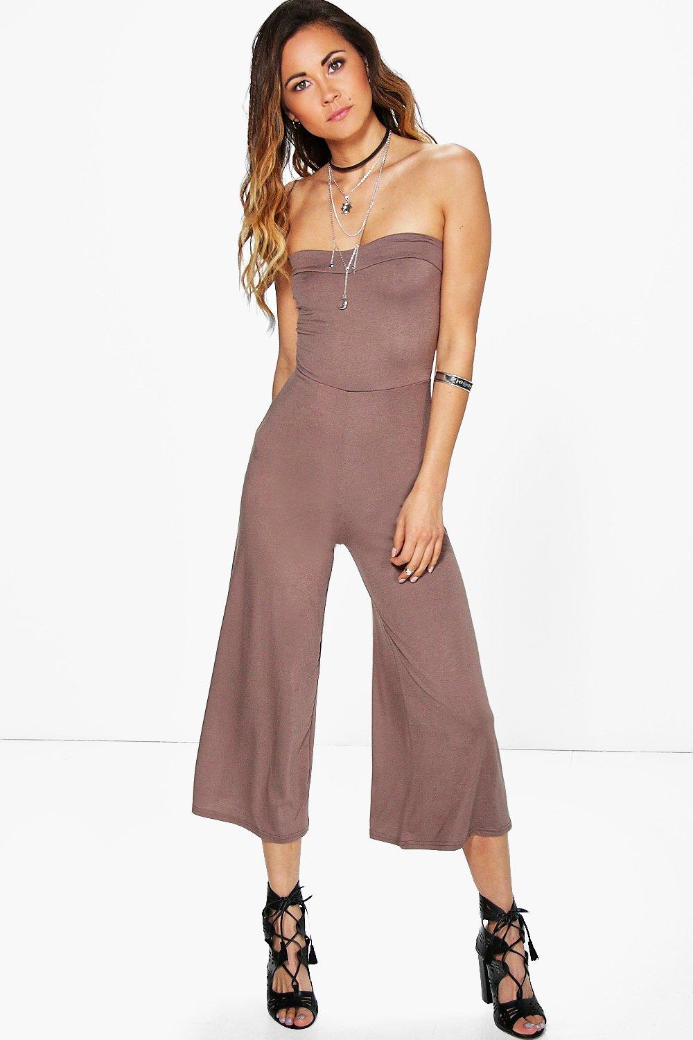 bandeau jumpsuit culotte