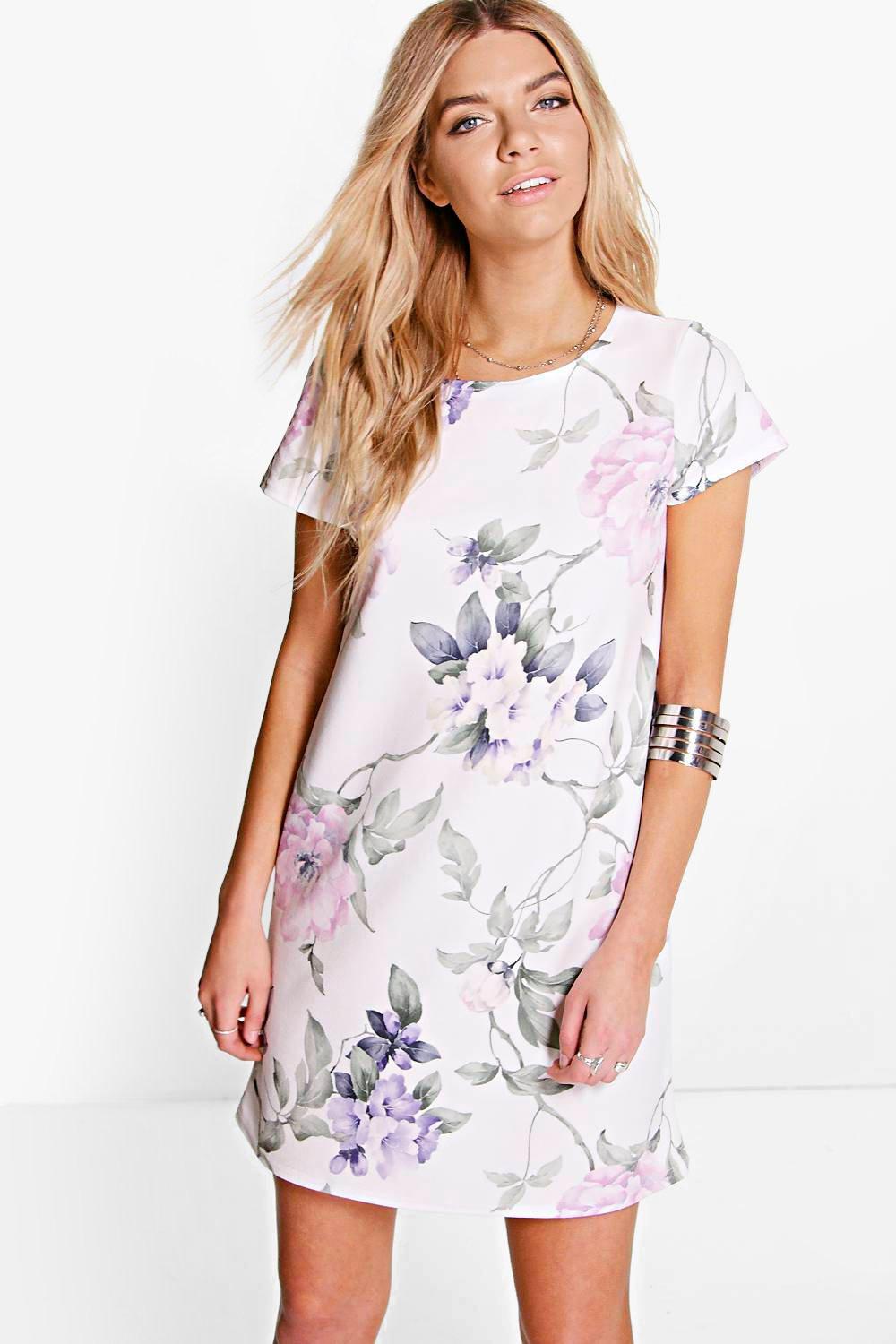 flower shift dress