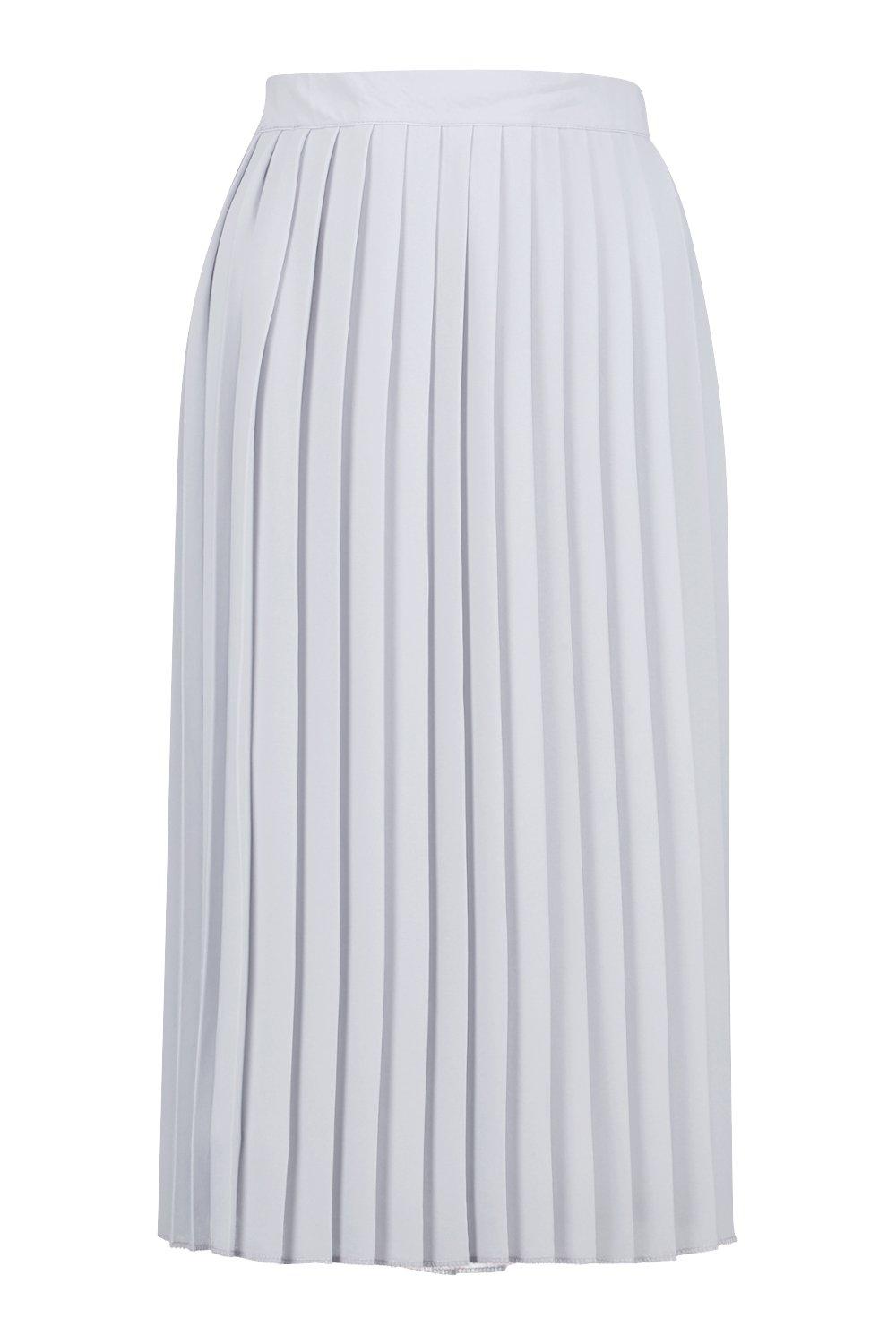 Boohoo Aura Chiffon Pleated Midi Skirt | eBay