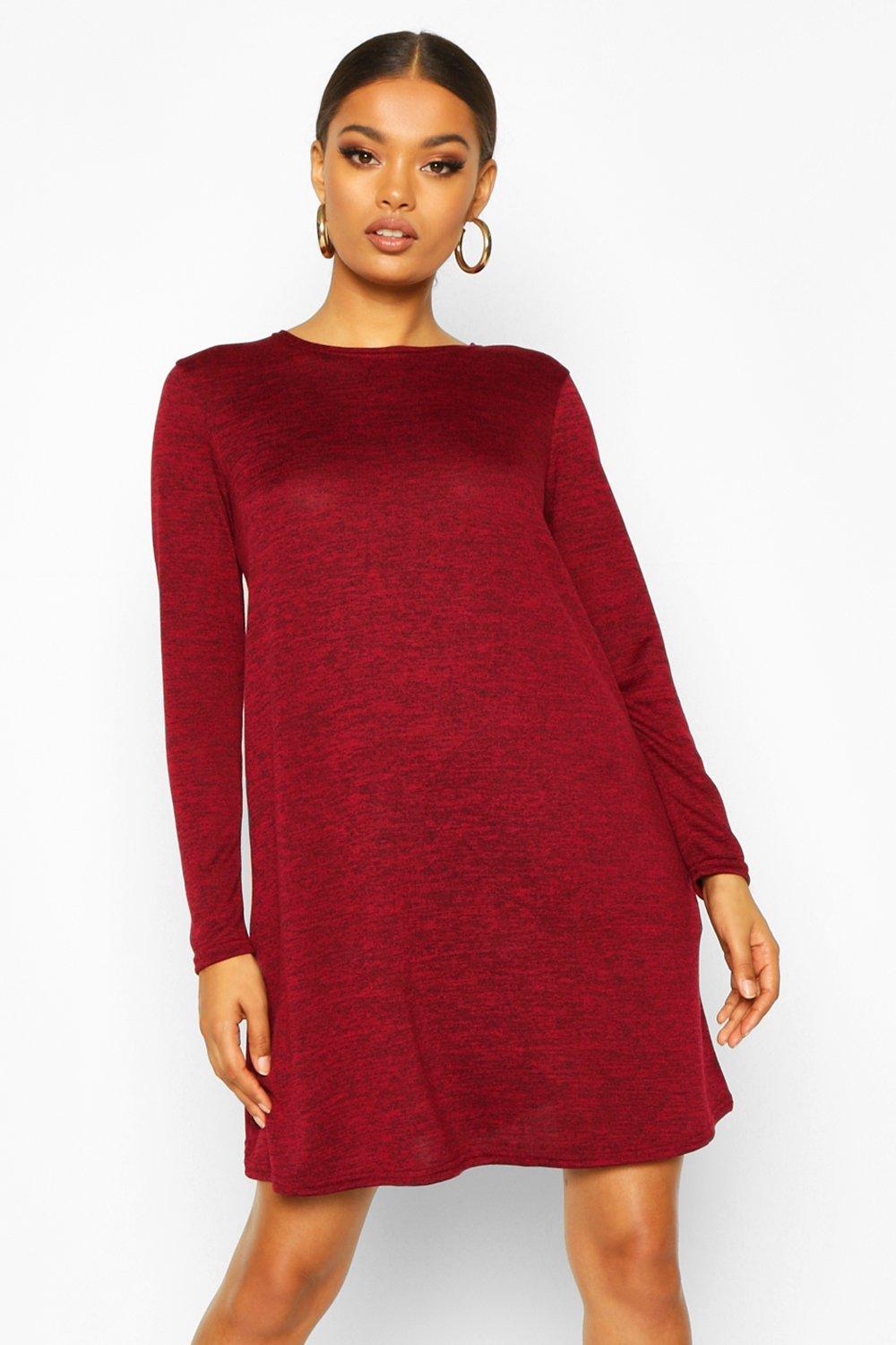 boohoo knitted swing dress