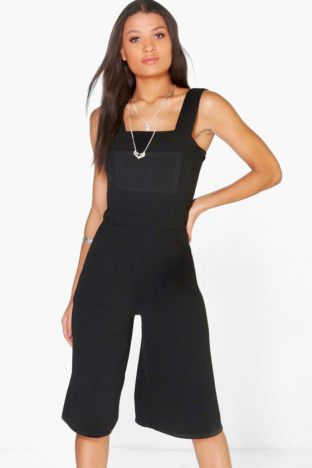 pinafore culotte jumpsuit