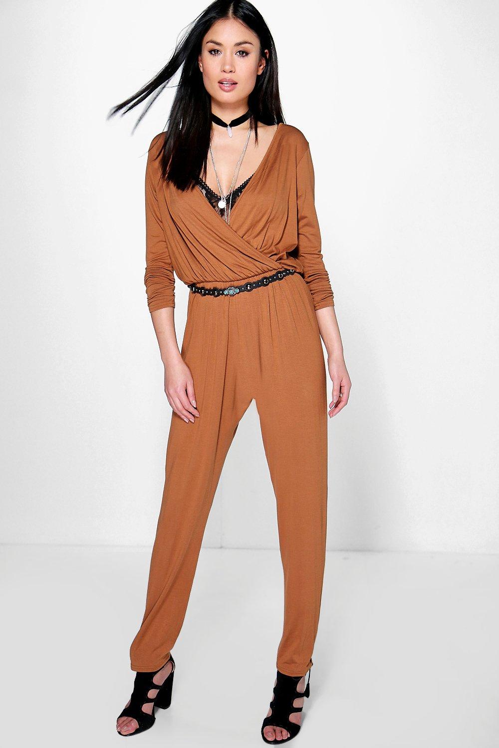 boohoo gold jumpsuit