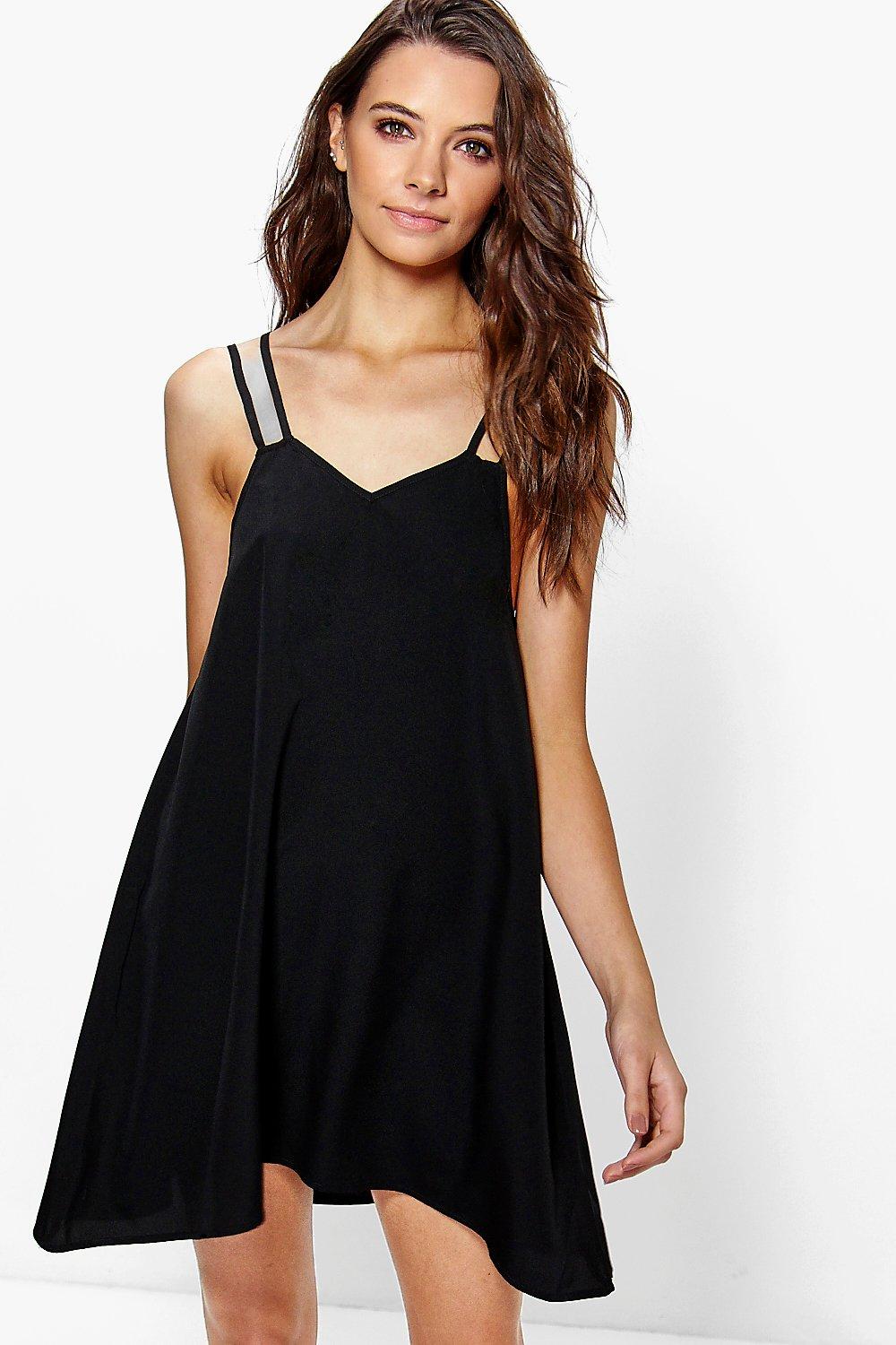 strappy slip dress