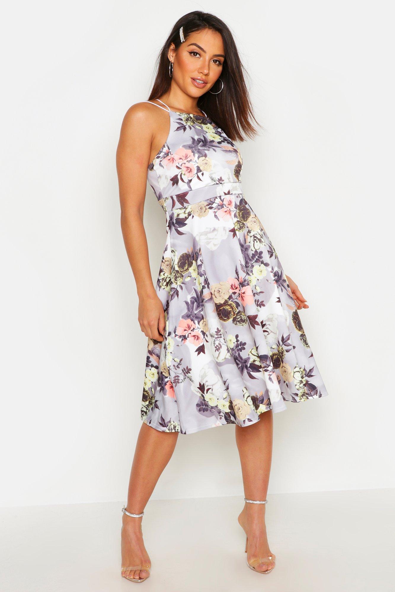 matalan white floral dress