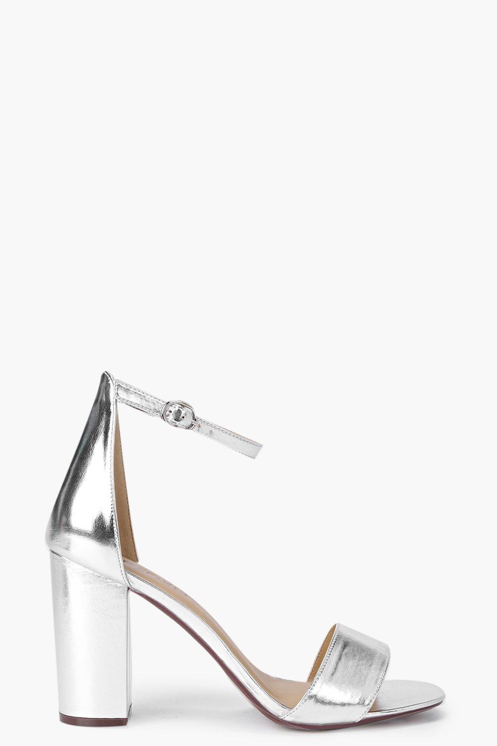 Angel Block Heel Two Part court | Boohoo