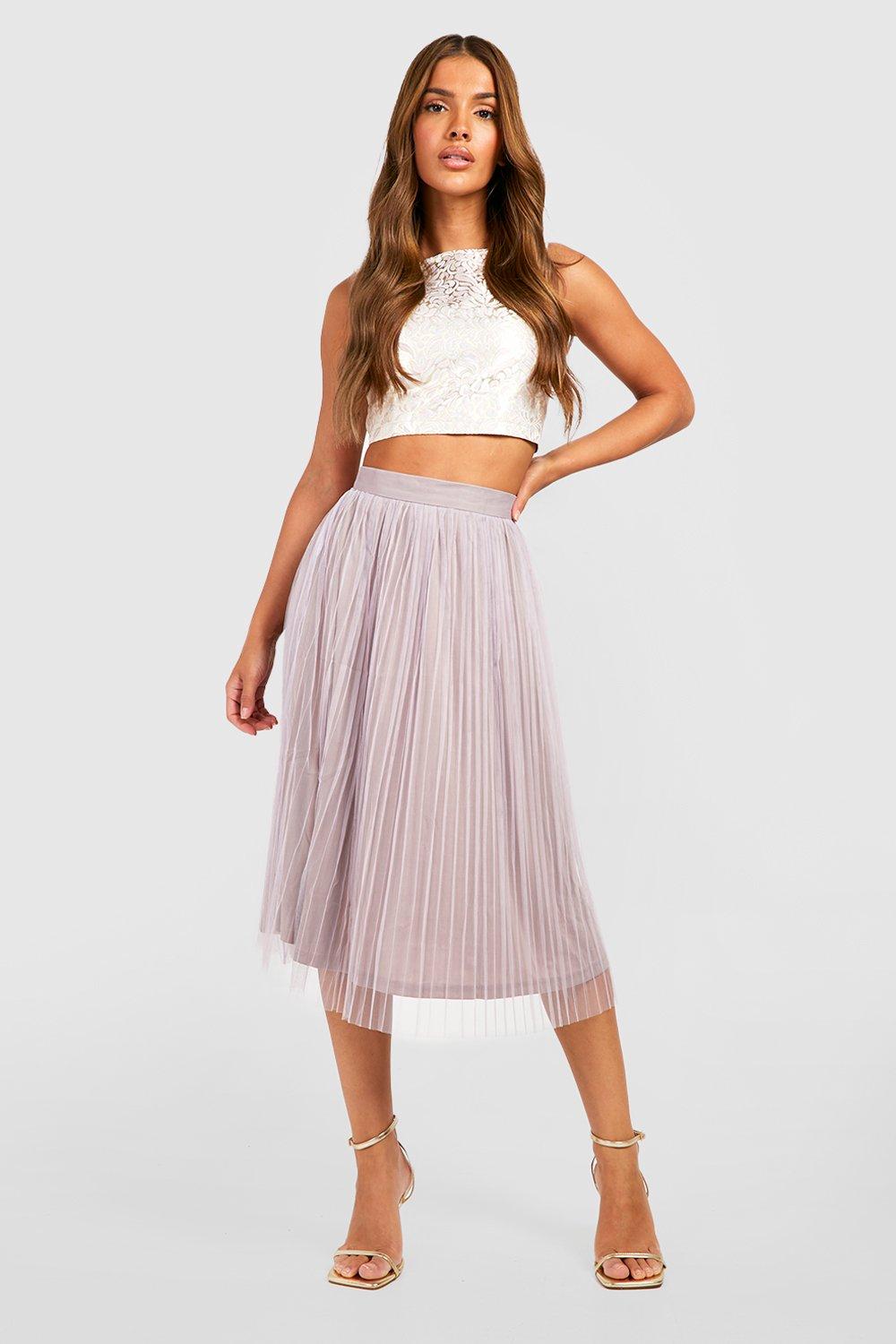 midi skirt with crop top