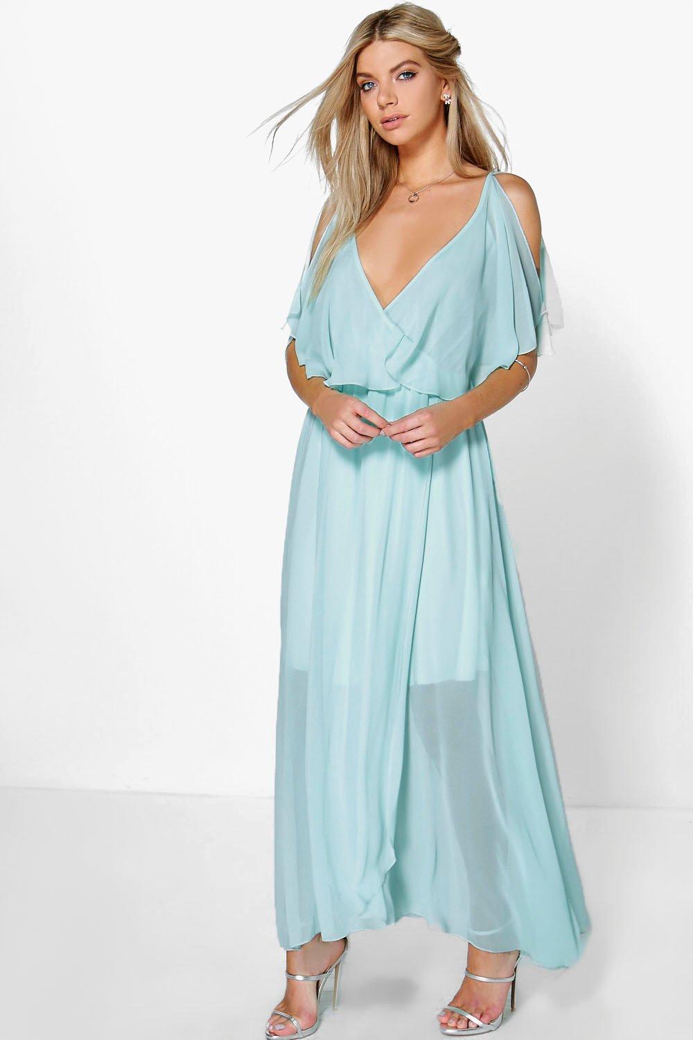 chiffon double layer dress