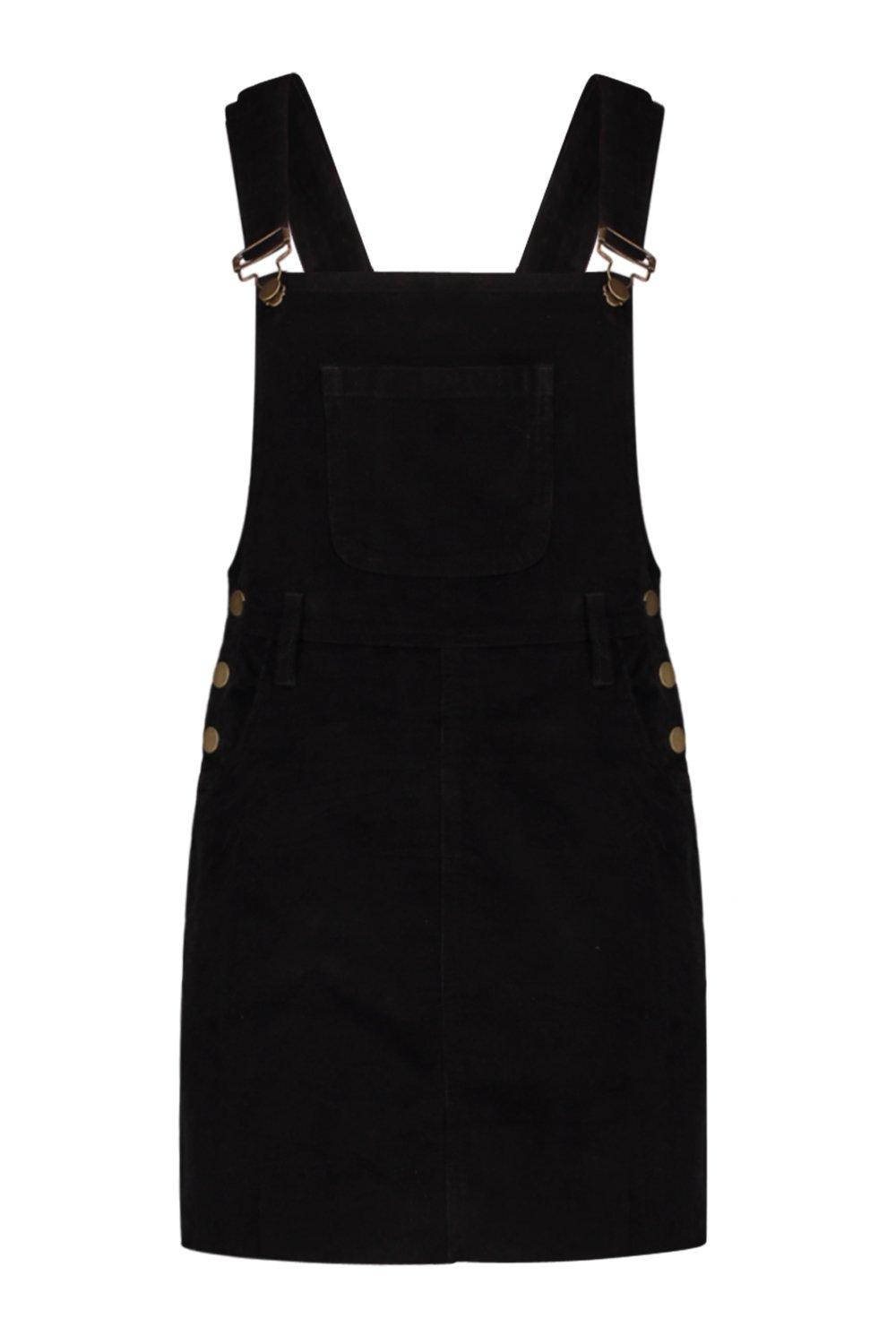 womens cord dungaree dress