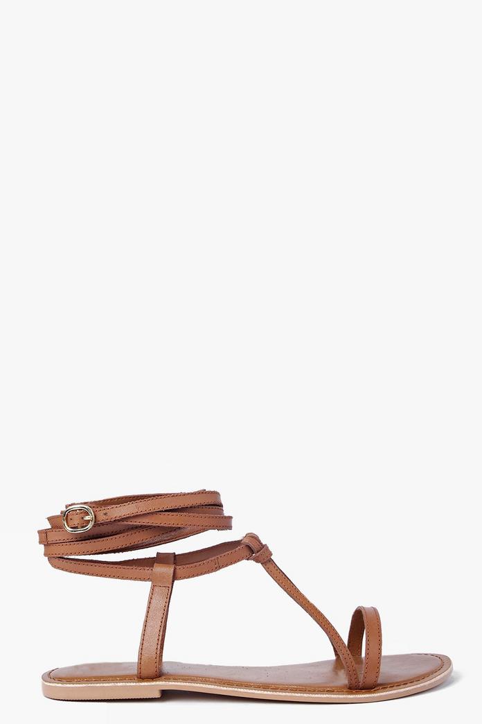 Boutique Orla Wrap Strap Leather Ghillie Sandal | Boohoo