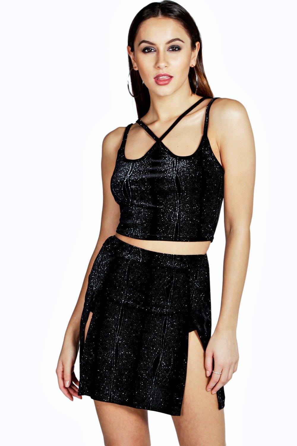 Boohoo Womens Skye Split Sides Mini Skirt | eBay