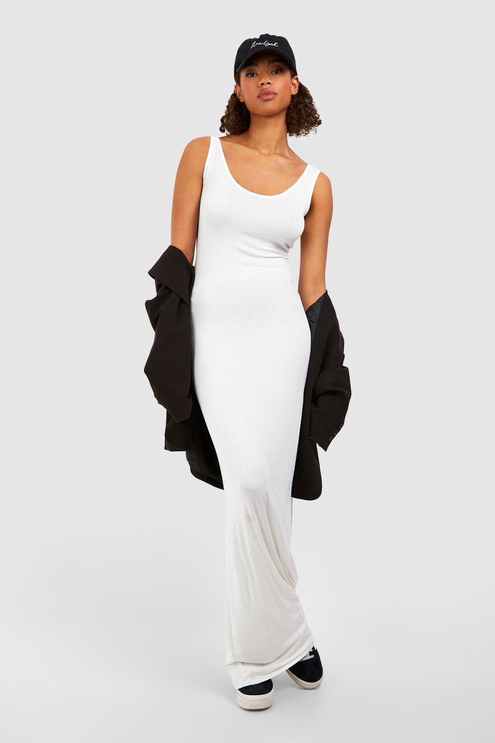 tall white maxi dress