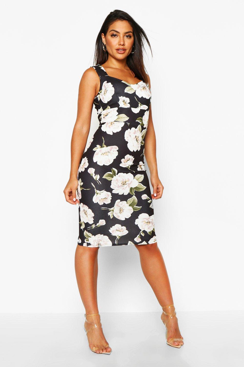 boohoo navy floral dress