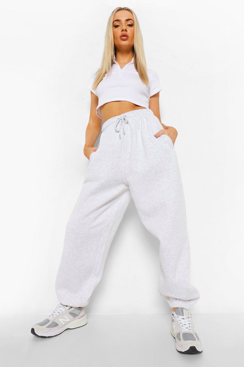 Womens Basic Oversized Joggers - Grey - Xl, Grey