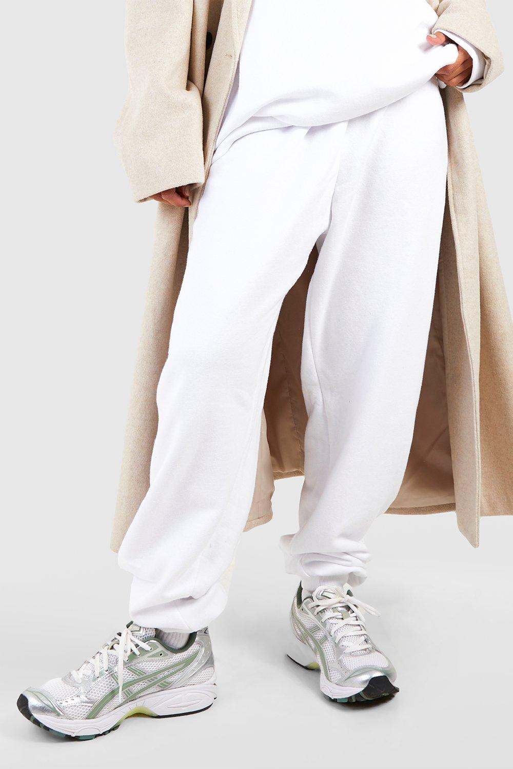 Image of Pantaloni tuta in felpa, Bianco